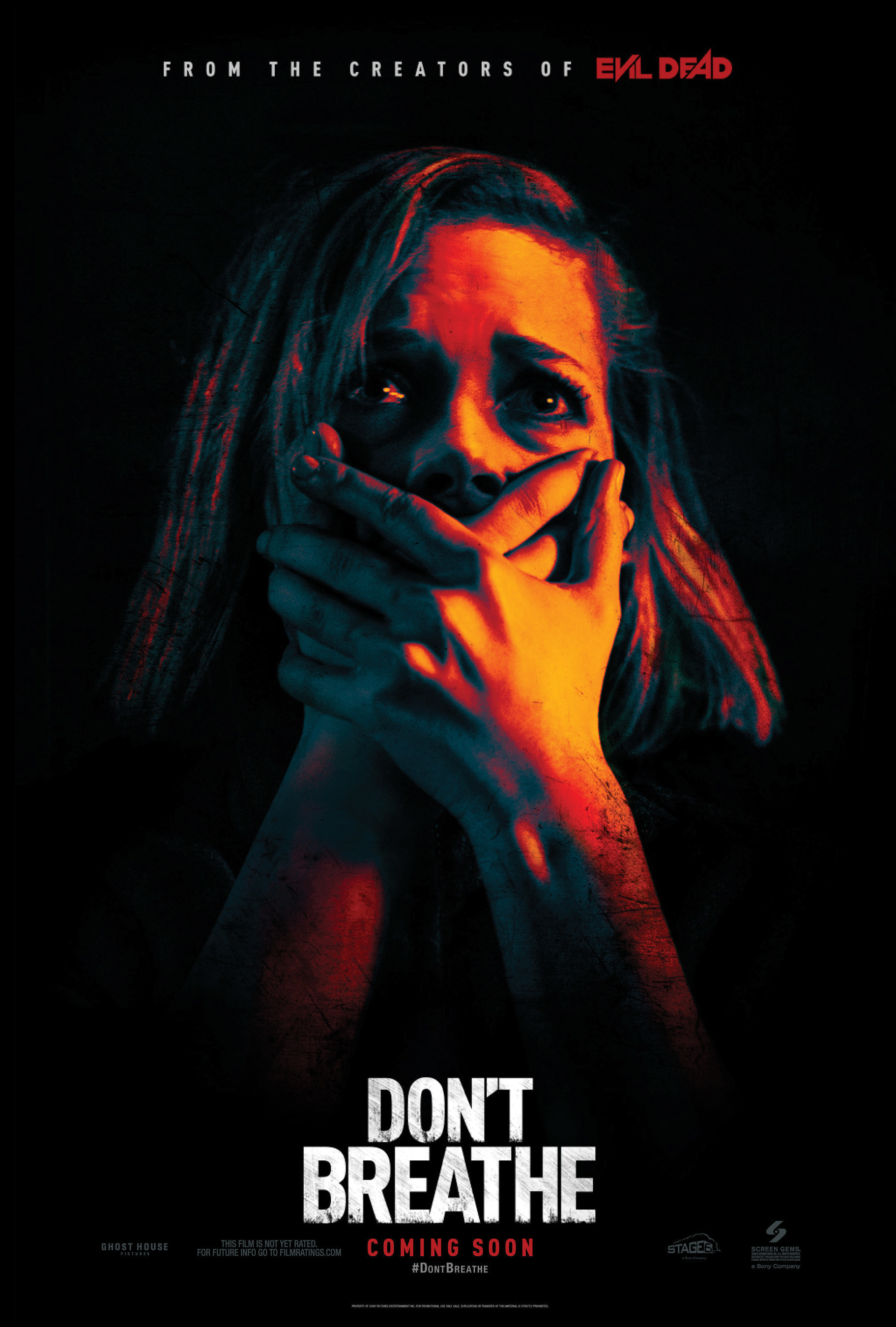 DON'T BREATHE official poster - opening in theaters nationwide August 26, 2016 from Screen Gems.