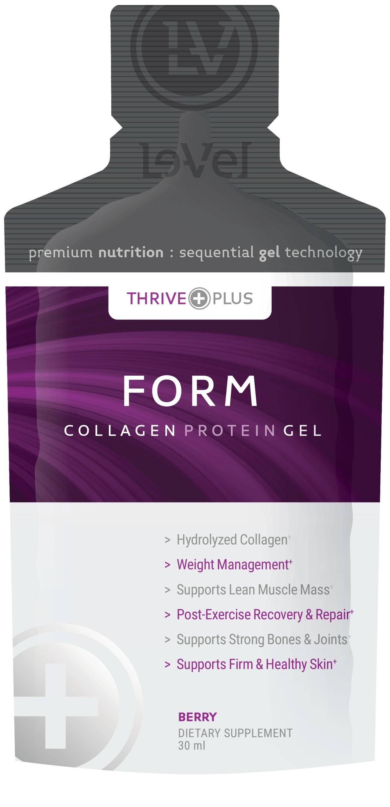 FORM: The world's first sequentially absorbed hydrolyzed collagen protein.