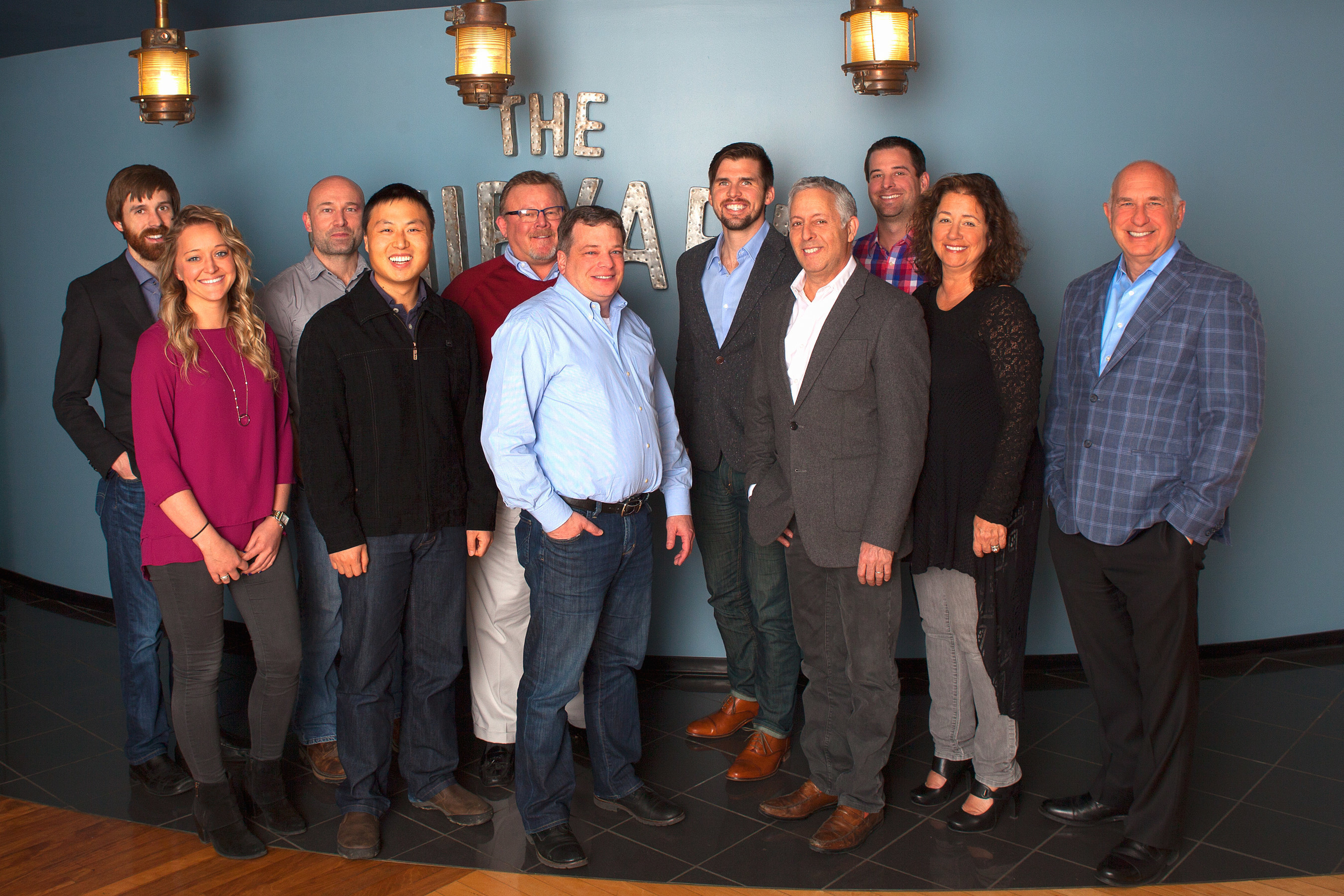 The Mediopolis team: From left to right Ben Clarke, Chief Strategist, President, The Shipyard ; Sara Landries, Broadcast Buyer; Joel Acheson, Director of Organic Strategy & Web Analytics; Dr. Cheng Chen, Data Science Developer ; Rob Simmons, CFO; Ross Capers, Media Director; Dan Sorenson, Paid Media Analysis; Jon Bond, Co-Chairman; Jared McKinley, Director of Paid Media; Pattie Glod, President, Mediopolis; Rick Milenthal, Co-Chairman