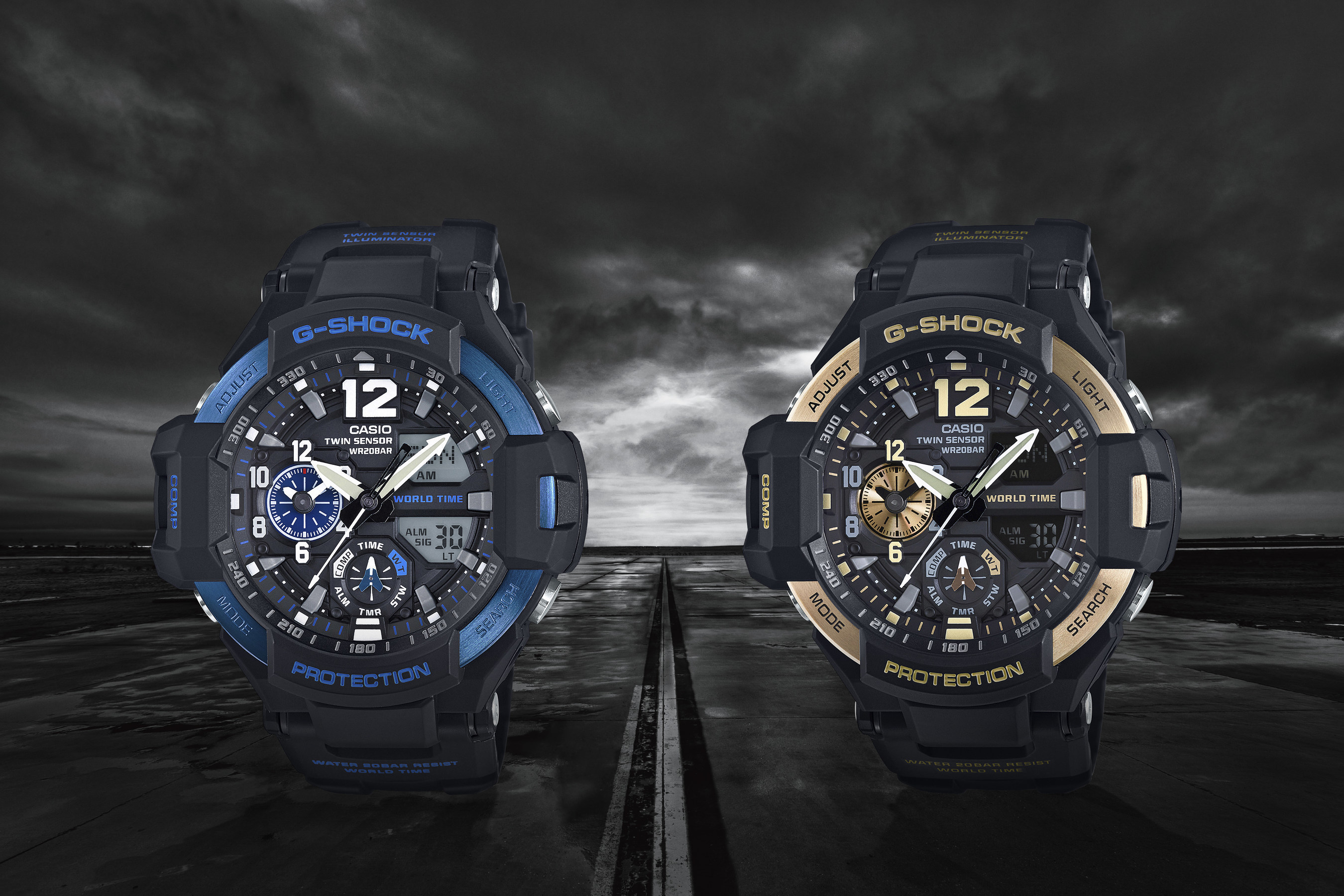 Casio New Colors To The GRAVITYMASTER For Spring 2016