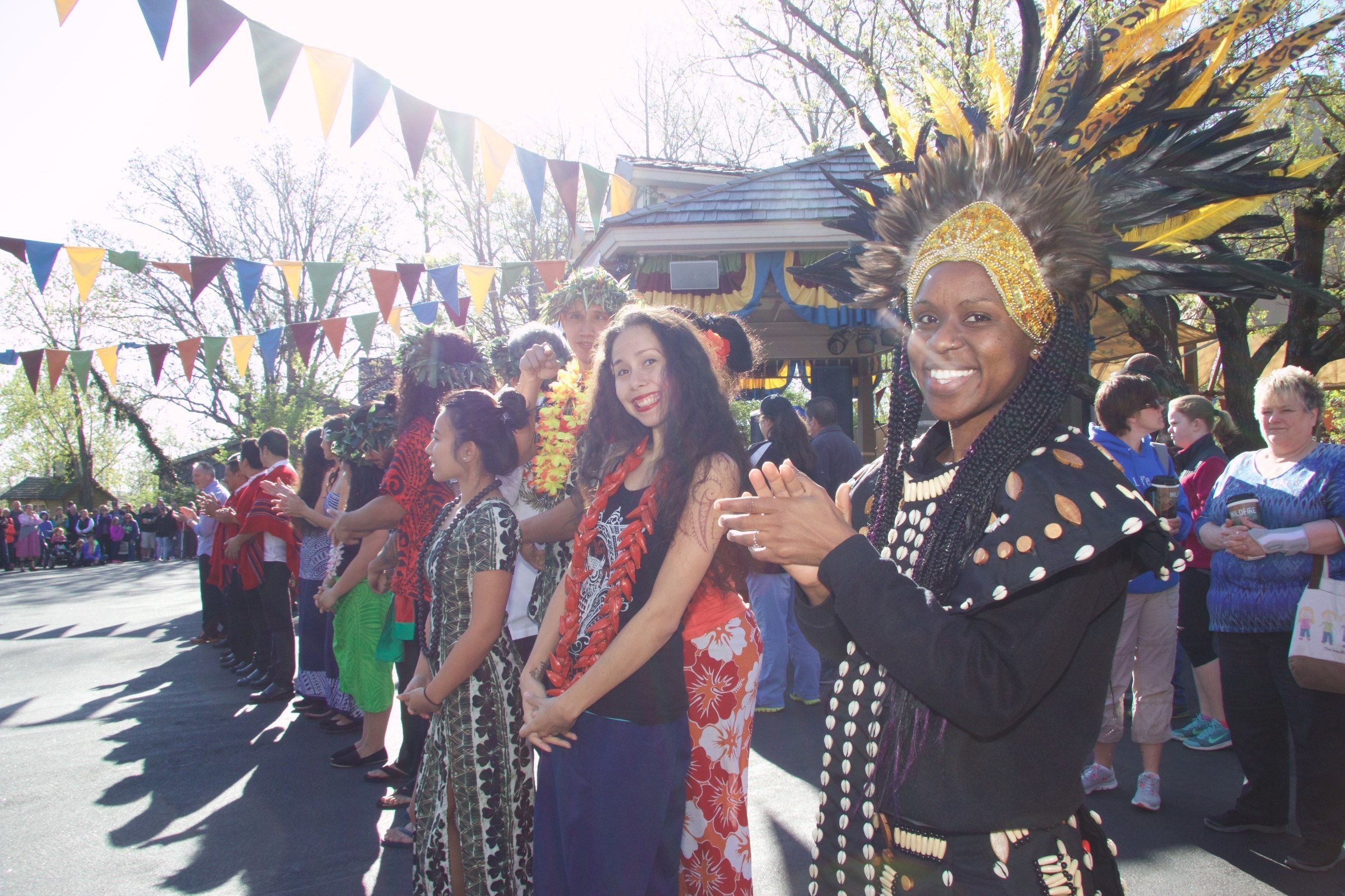 Performers from Africa and Tahiti are among those featured at Silver Dollar City's World-Fest in Branson, Missouri. World-Fest's Grand Finale season runs through May 1.