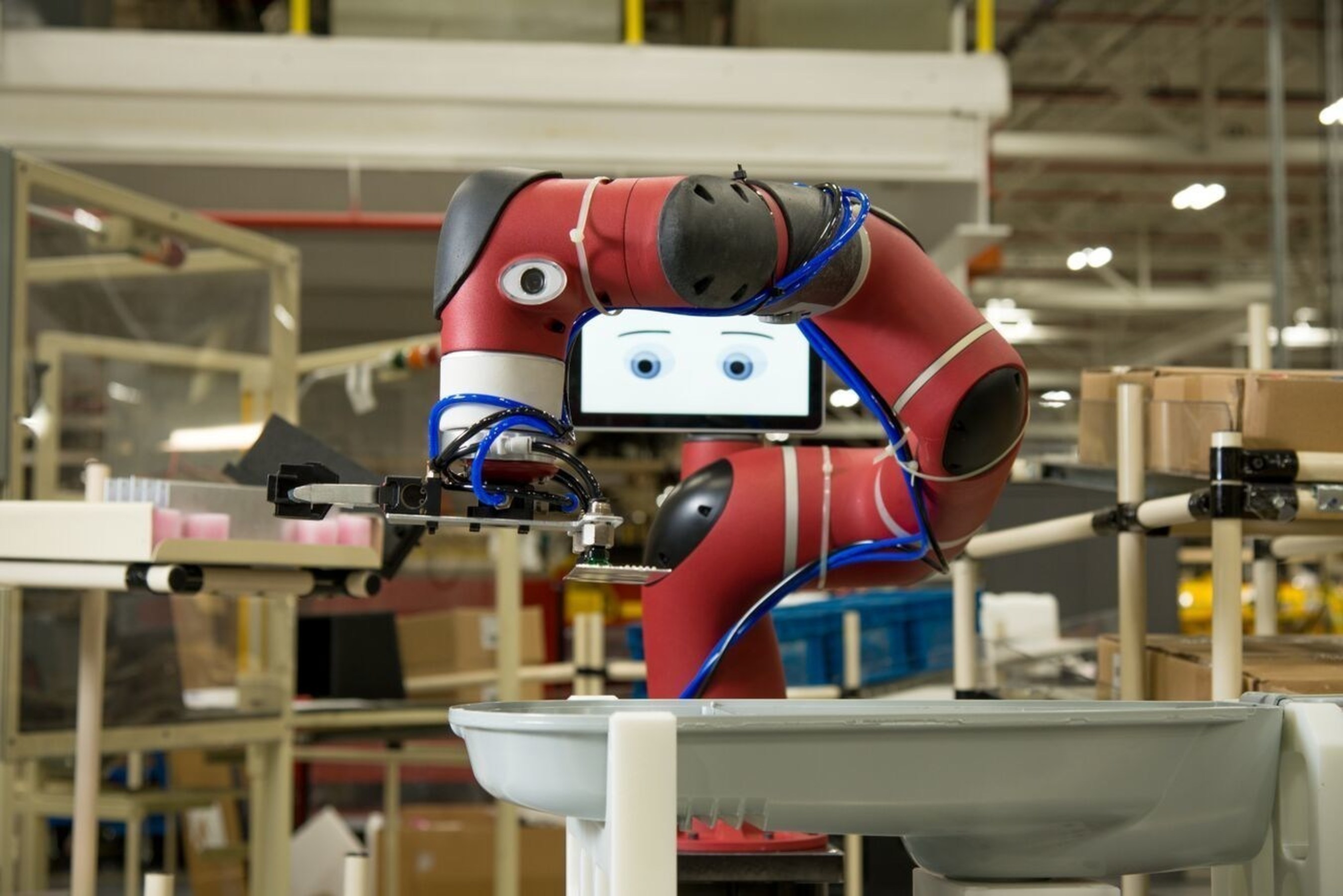 Rethink Robotics' Sawyer on the factory floor.