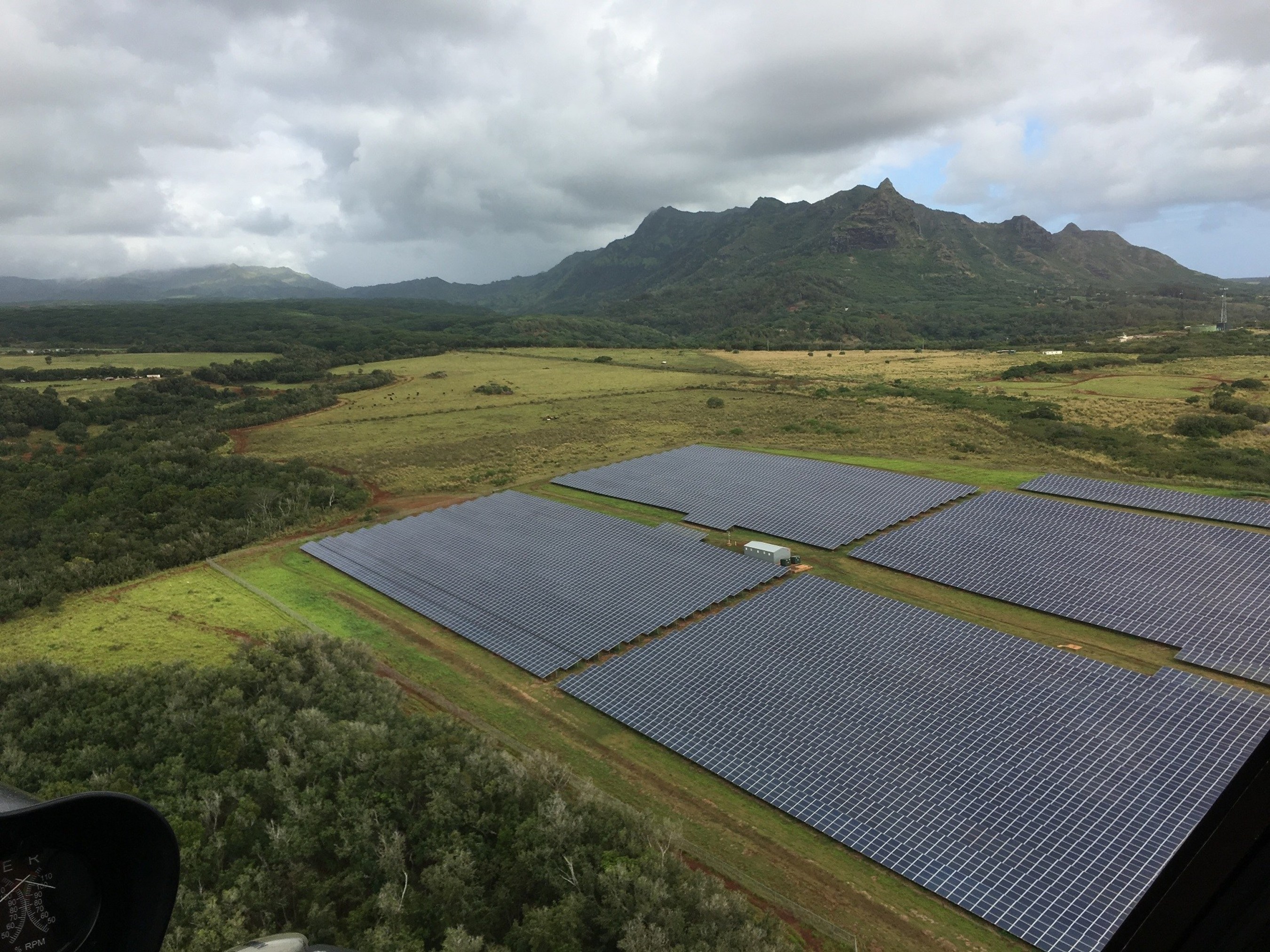 Anahola solar array on Kauai Island, featuring ABB technology in the Battery Energy Storage System