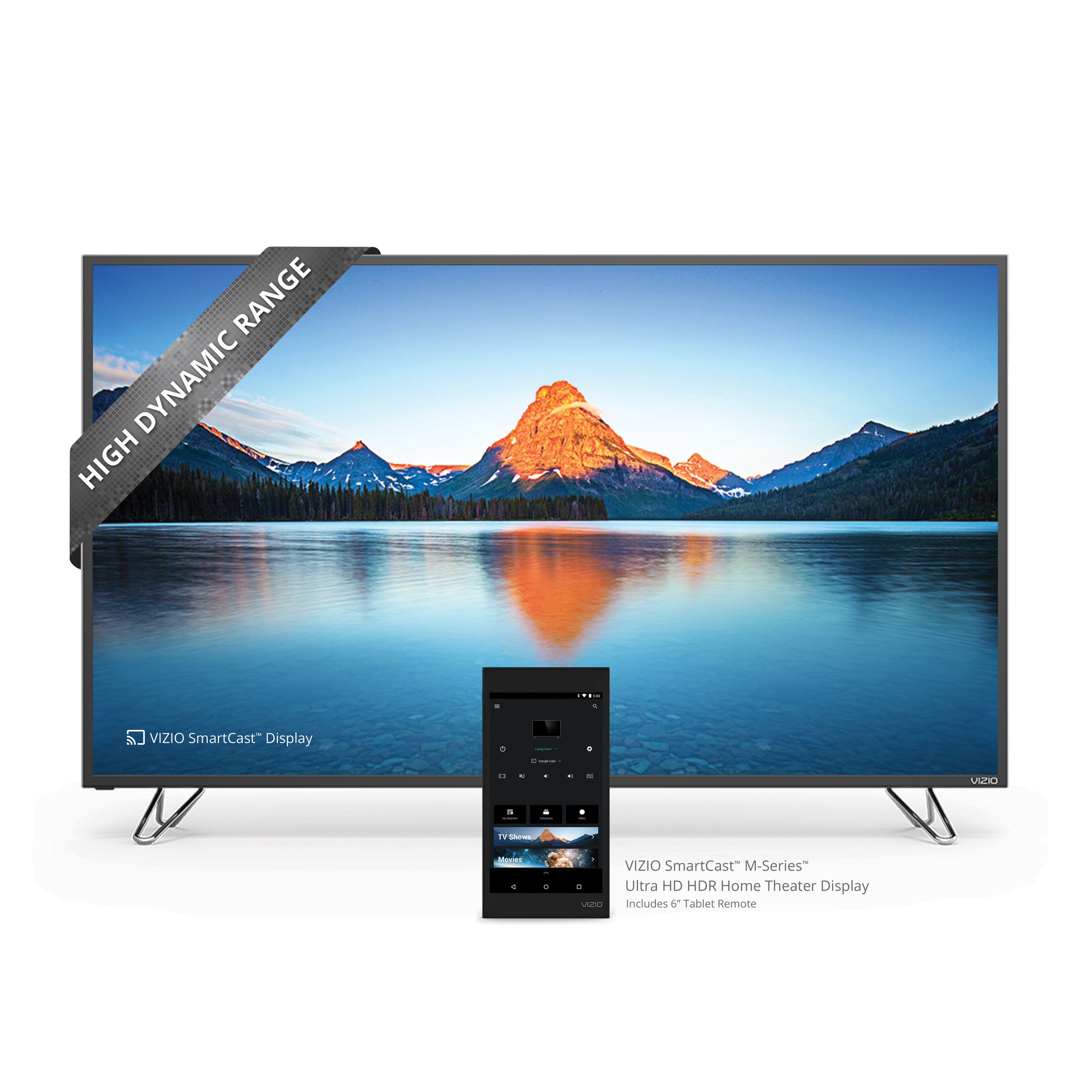 VIZIO Expands Next Generation Smart Entertainment Ecosystem with introduction of All-New VIZIO SmartCast M-Series Ultra HD HDR Home Theater Display. Collection Offers Ultra HD Featuring High Dynamic Range with Dolby Vision Support and Includes a 6" Tablet Remote for Best-In-Class Entertainment Experience.