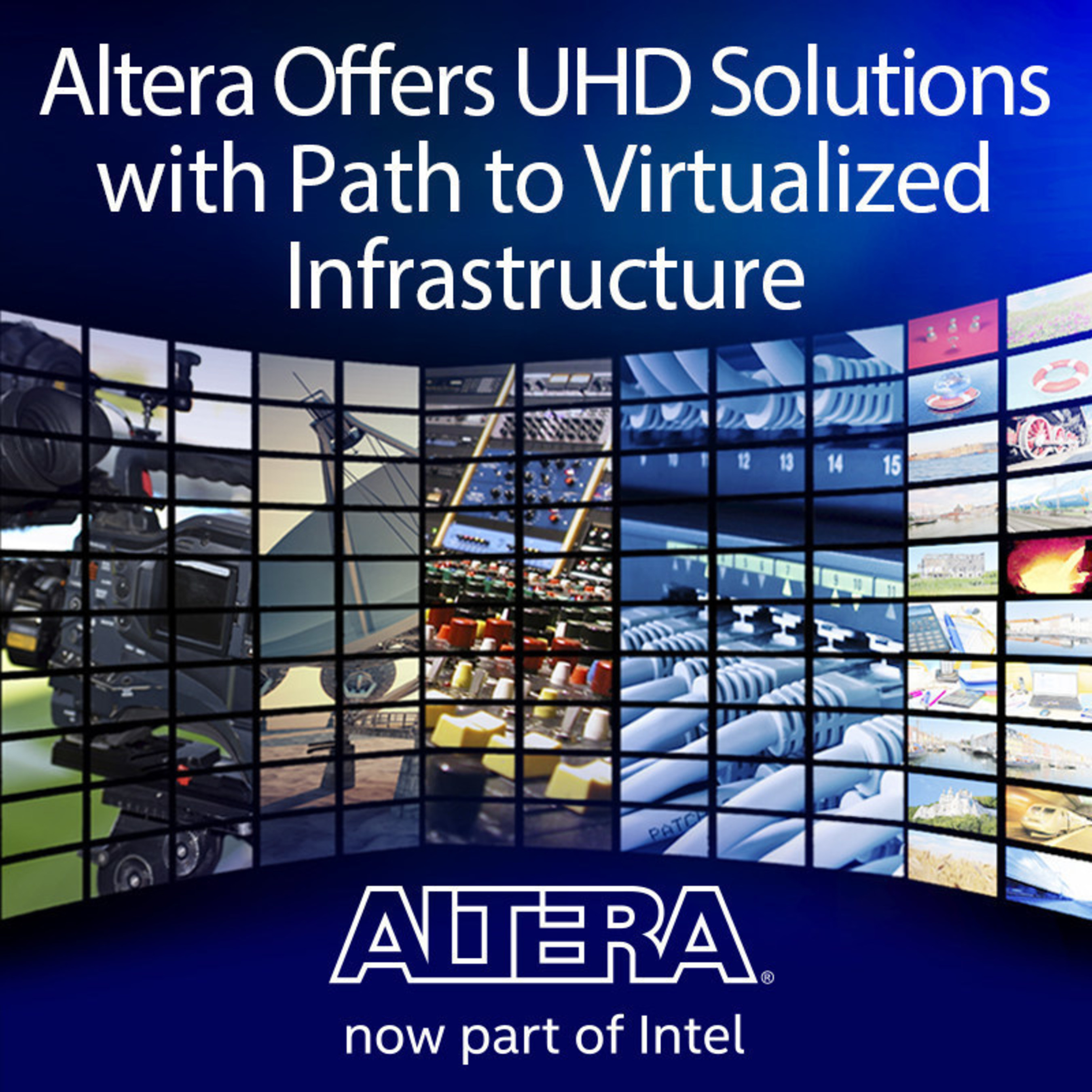 Altera FPGAs, such as Arria(R) 10 and Stratix(R) with its video IP, provide the solutions that enable broadcasters to tackle the challenges of Ultra High Definition (UHD) technology. At NAB, designers of broadcast systems can learn more about how Altera FPGAs and the Intel(R) Xeon(R) Processor E5 v4 family can enable the ecosystem for the future.