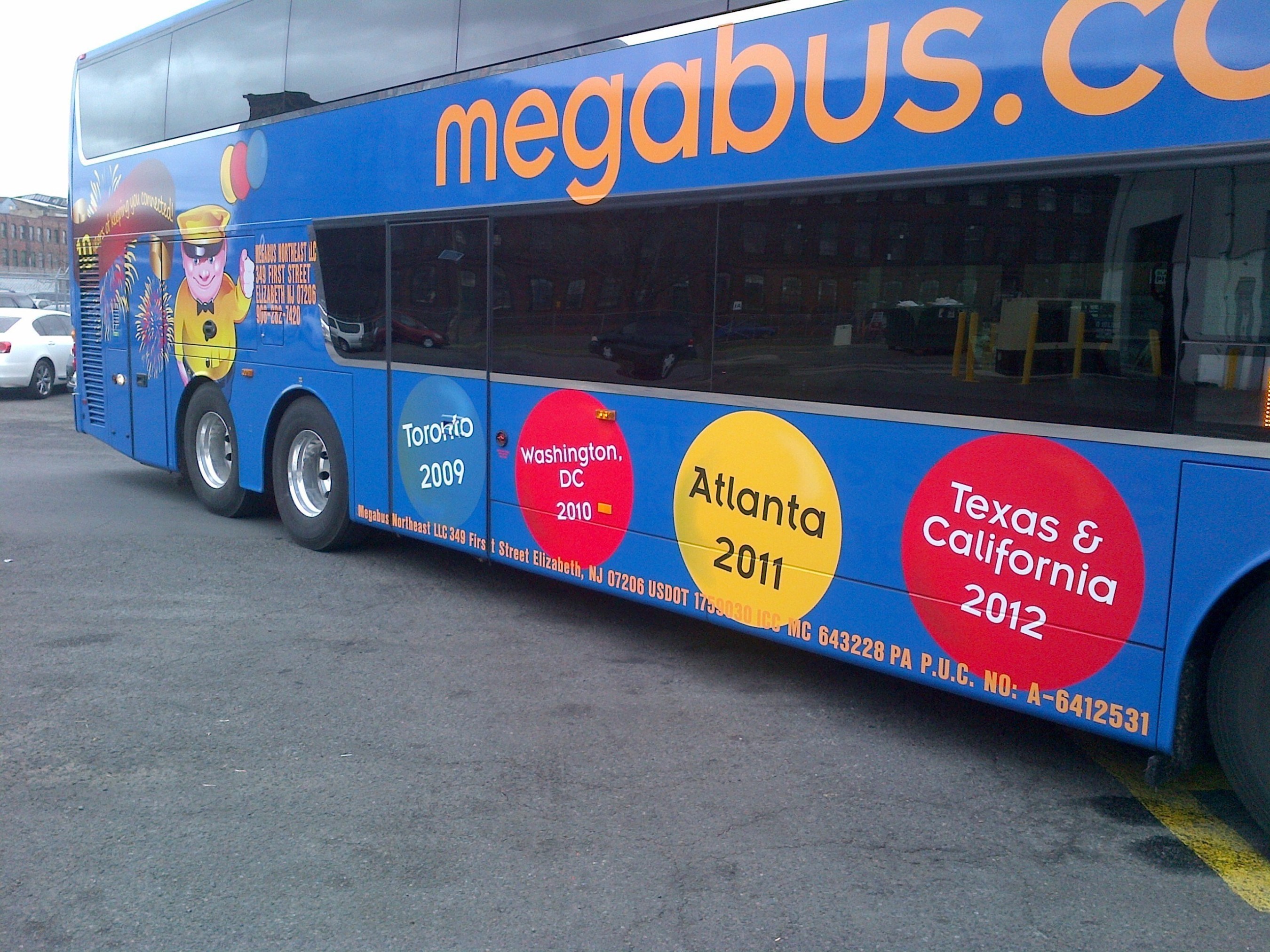 megabus.com Celebrates 10 Years of Ecofriendly Travel in the U.S.