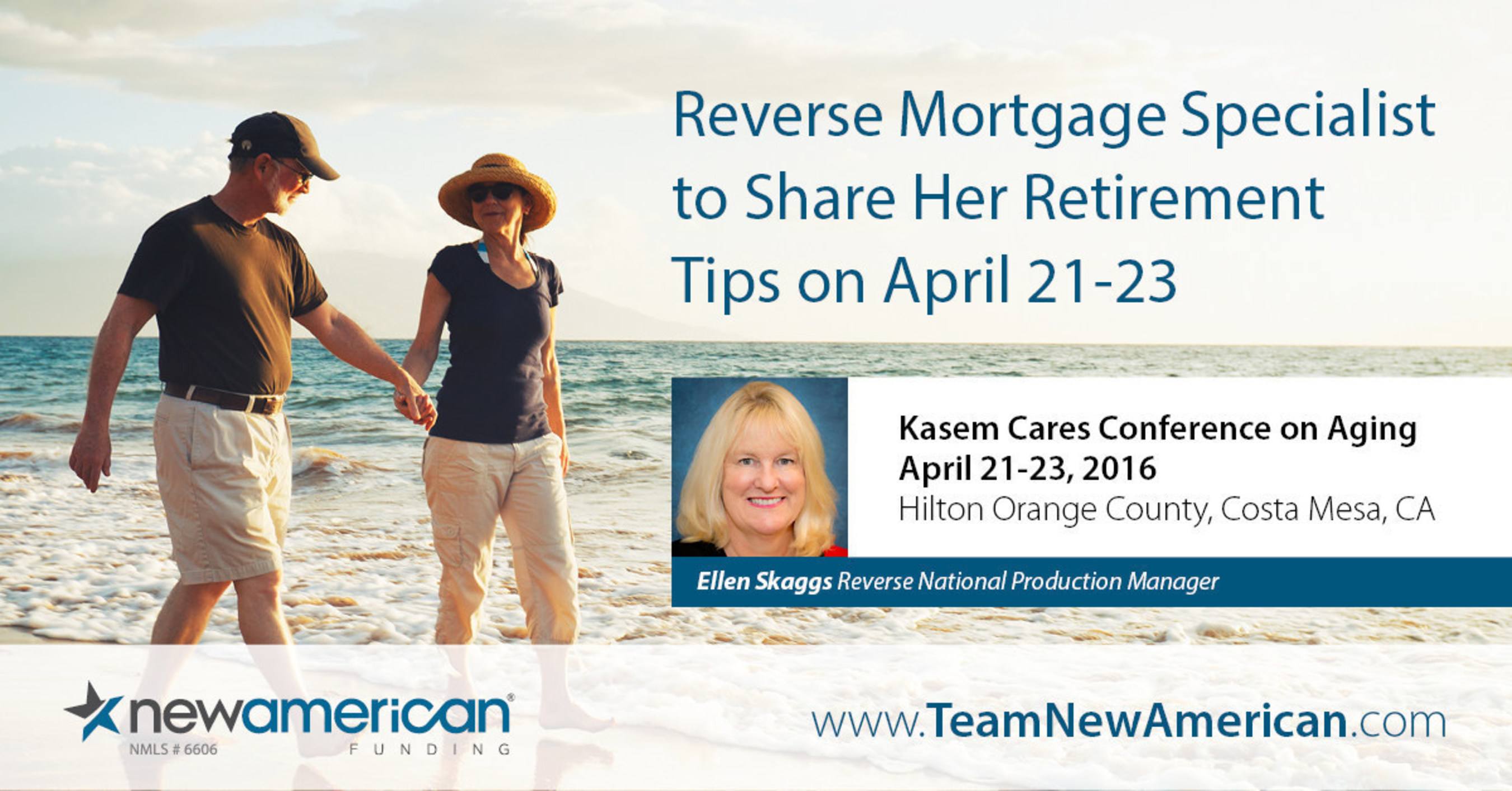 New American Funding's Ellen Skaggs to Speak at Kasem Cares Conference on Aging.