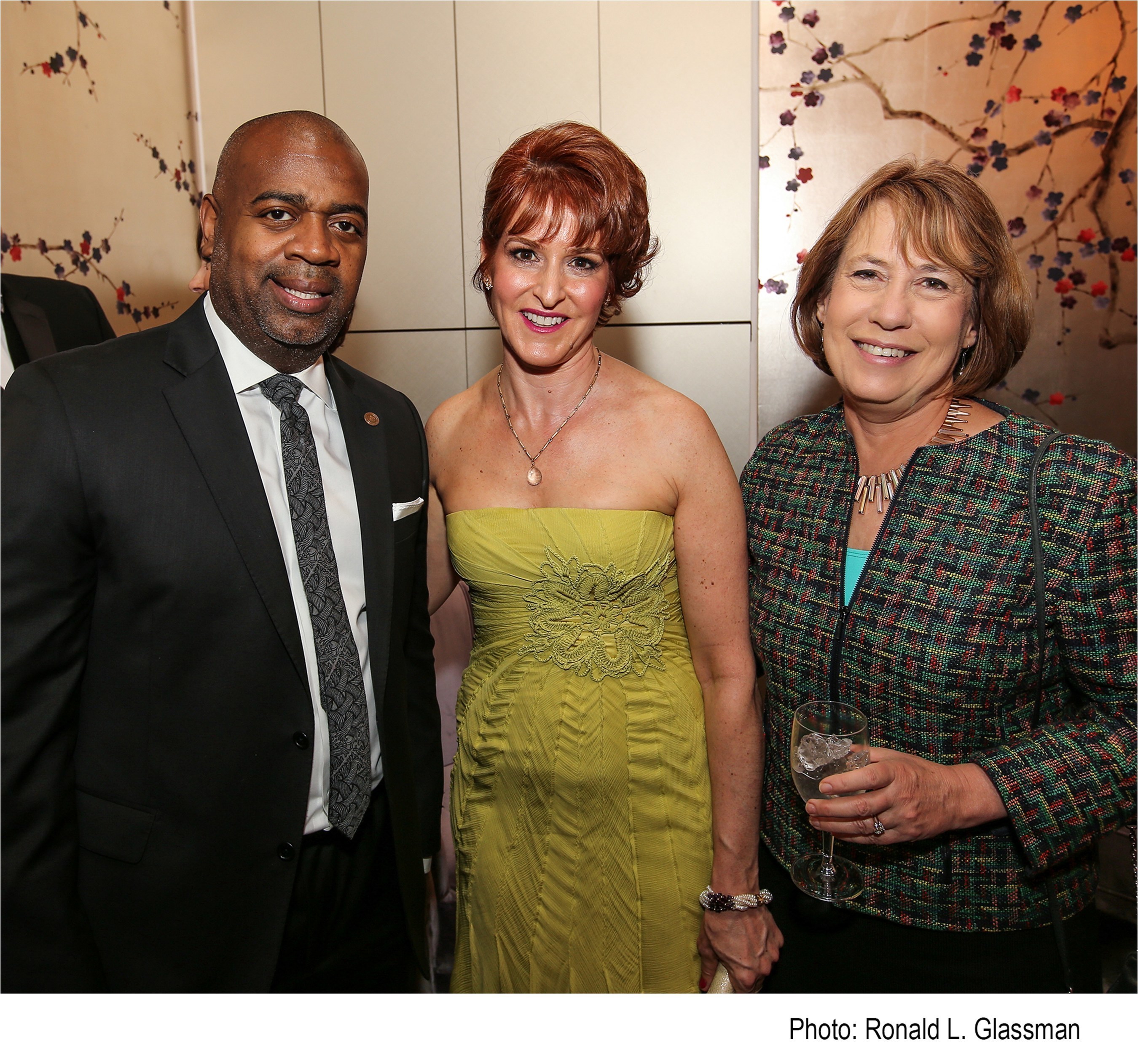 From left to right: Ras Baraka, Mayor, City of Newark, Gabrielle L. Kurlander, President and CEO, All Stars Project, Inc. and Sheila C. Bair,  President, Washington College at the All Stars Project 2016 National Gala at Lincoln Center in New York City on April 18, 2016.  The event raised over $2M in private funding for All Stars' afterschool development programs for inner-city youth across the country.