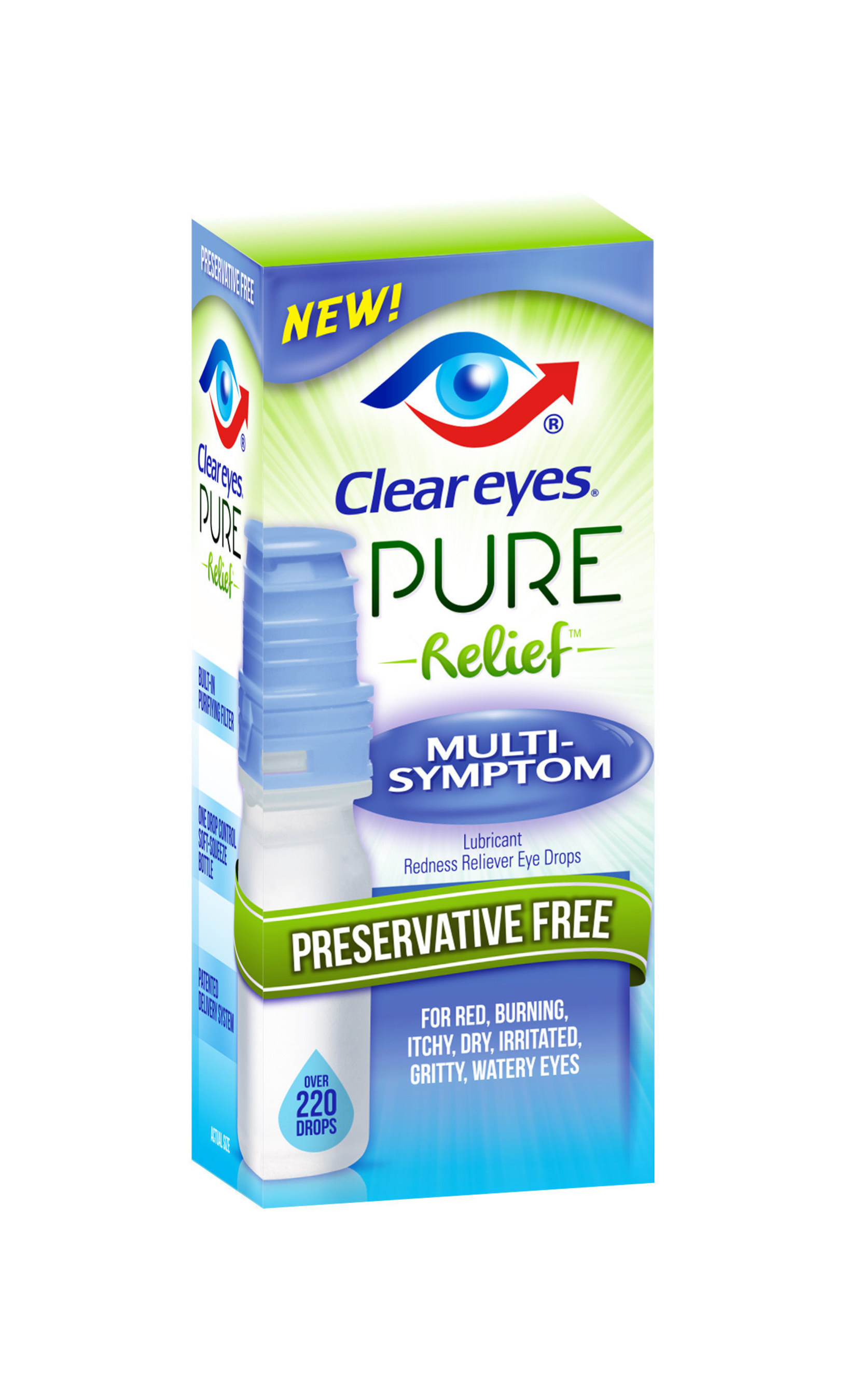 Clear Eyes® Introduces Preservative-free Eye Drops, Clear Eyes® Pure Relief™