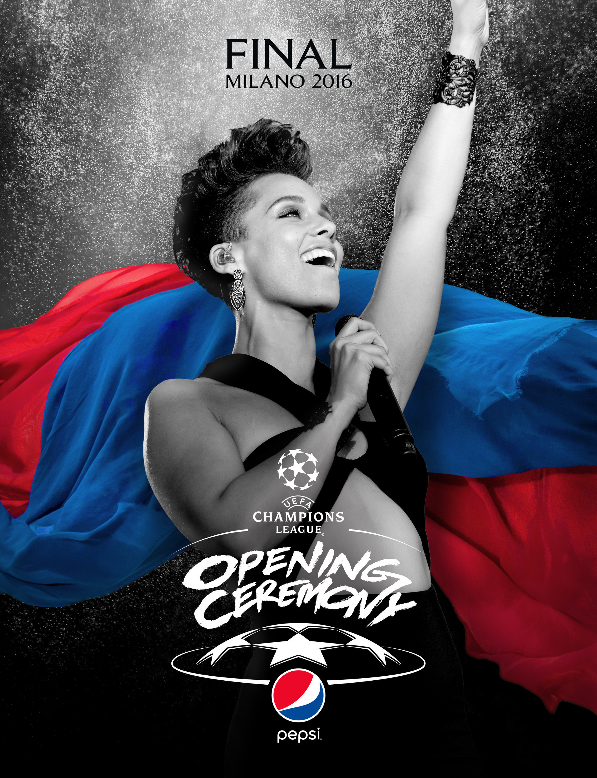 Alicia Keys to perform at the first-ever "UEFA Champions League Final Opening Ceremony presented by Pepsi"