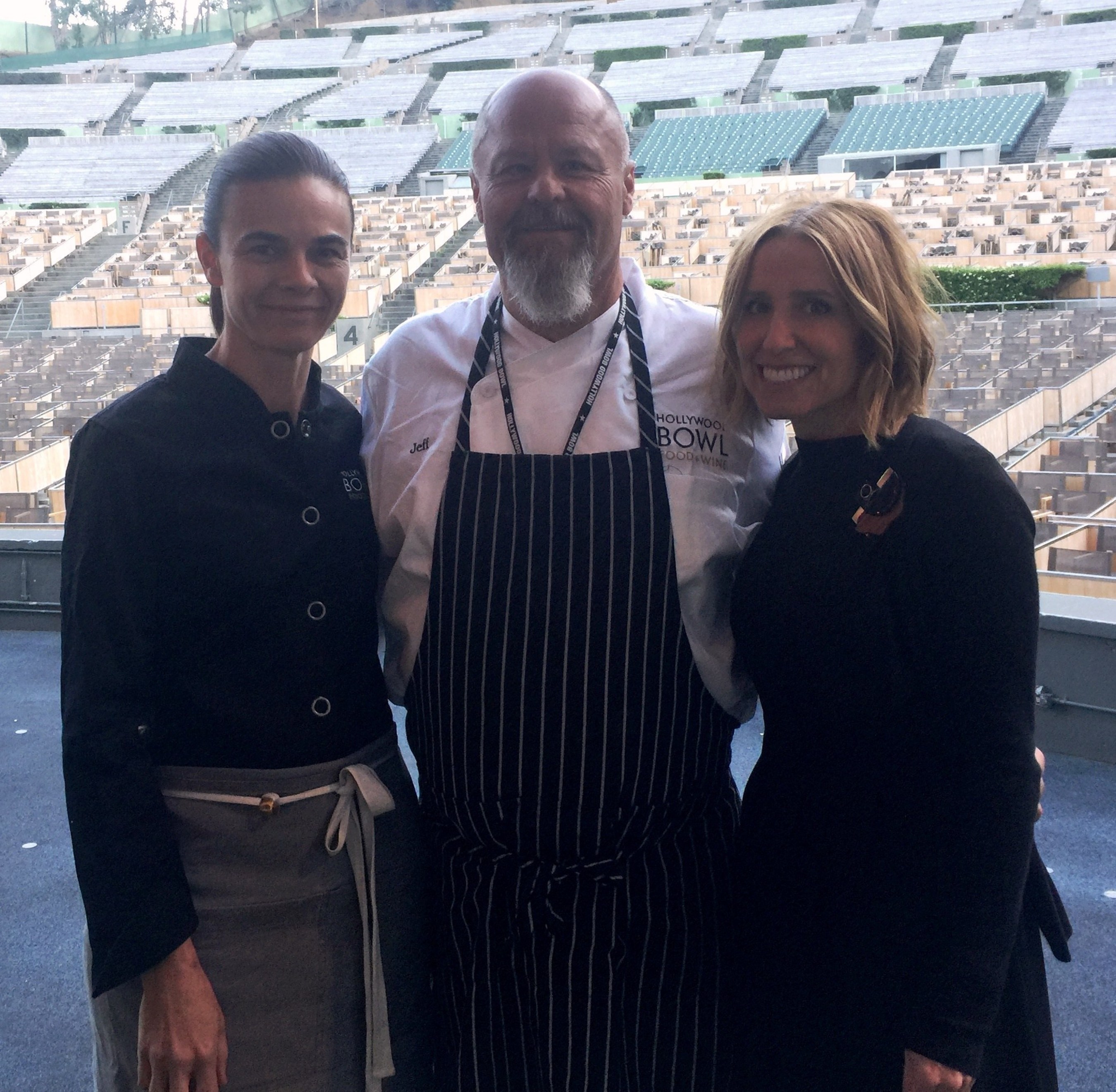 James Beard Award-winning chef Suzanne Goin, Executive Chef Jeff Rogers and Caroline Styne.