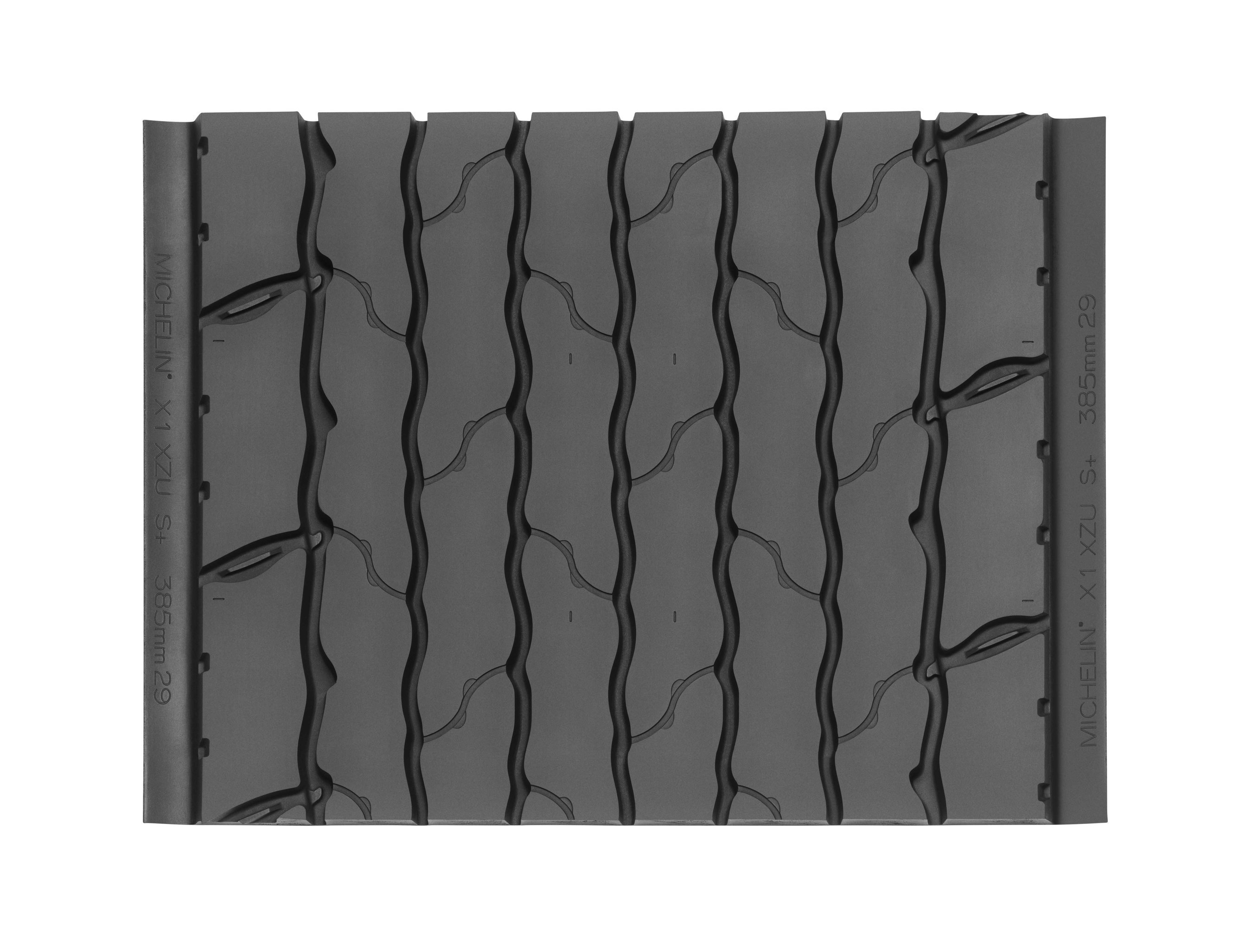 The MICHELIN X ONE XZUS+ Pre-Mold retread -- an industry-leading, all-position, next-generation wide-base single -- for waste and refuse trucks that operate in demanding urban environments.