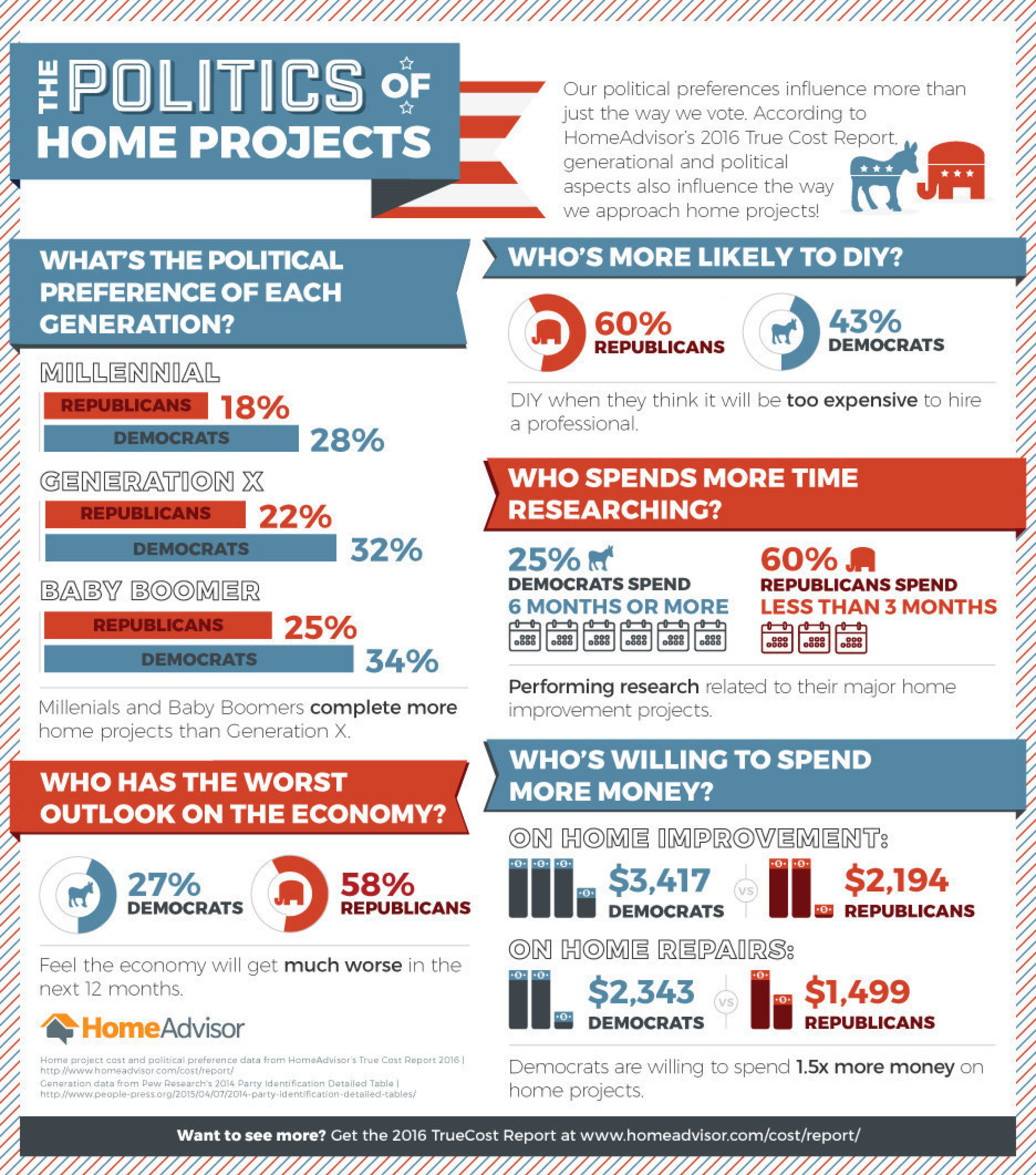 The Politics of Home Projects Infographic