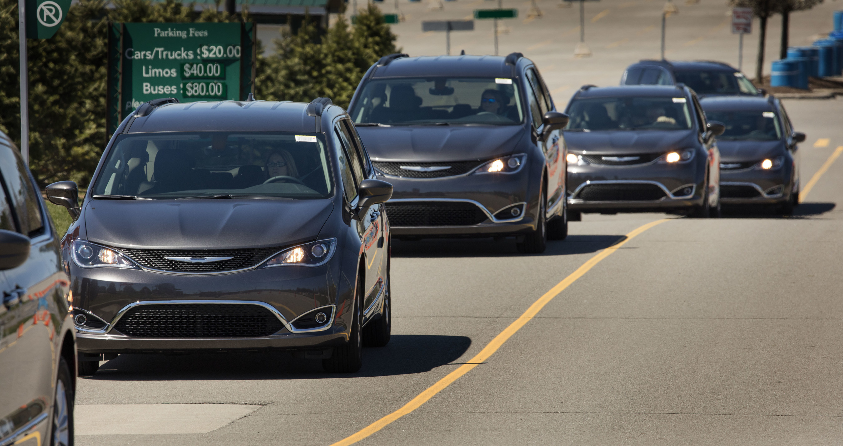 In the largest ever Drive Away hosted by FCA US, more than 200 all-new 2017 Chrysler Pacifica minivans were showcased side-by-side before making their way to dealerships across the Midwest.