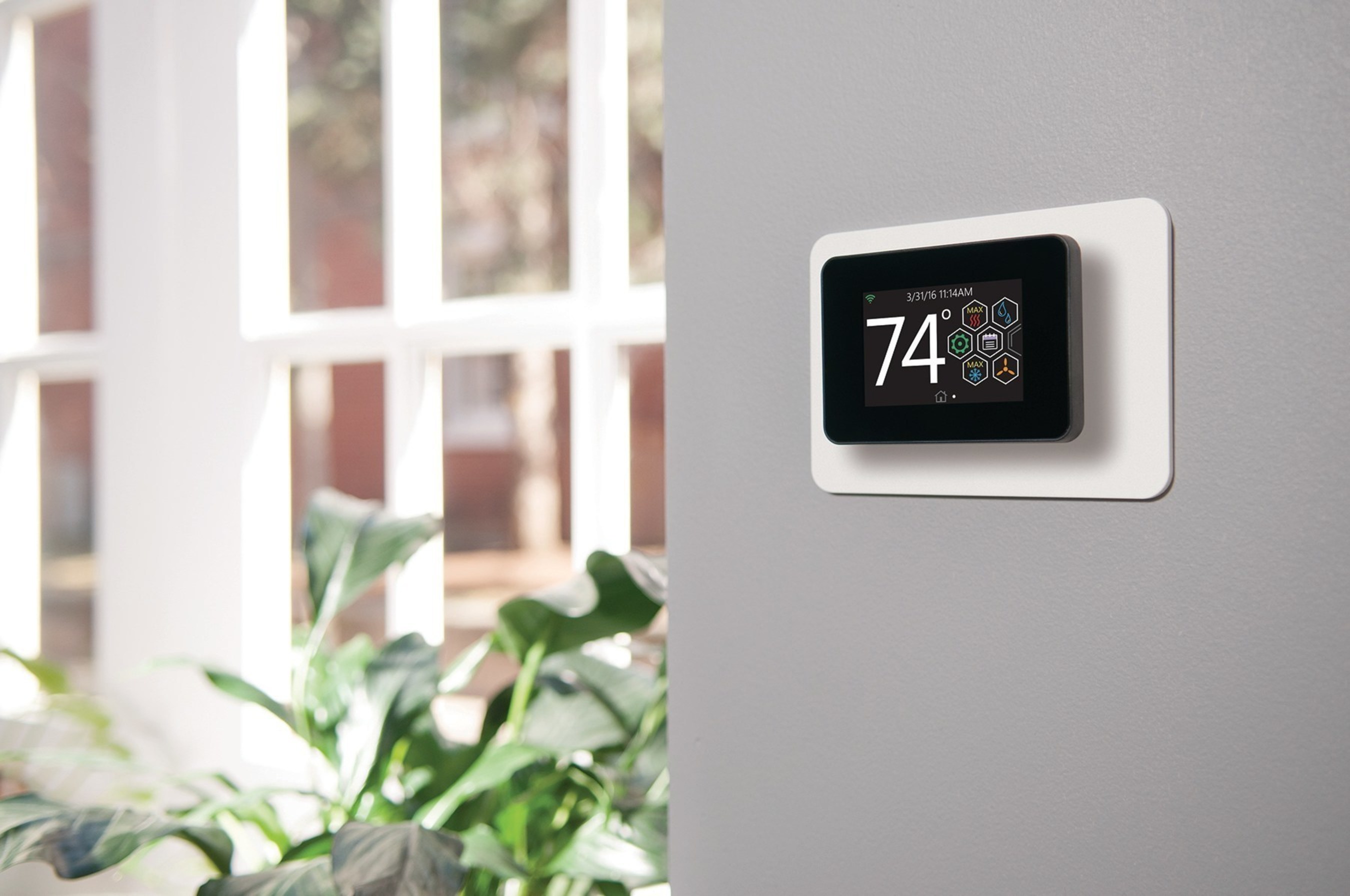 New Johnson Controls YORK(R) touch-screen thermostat seamlessly connects homeowners to their home comfort systems.