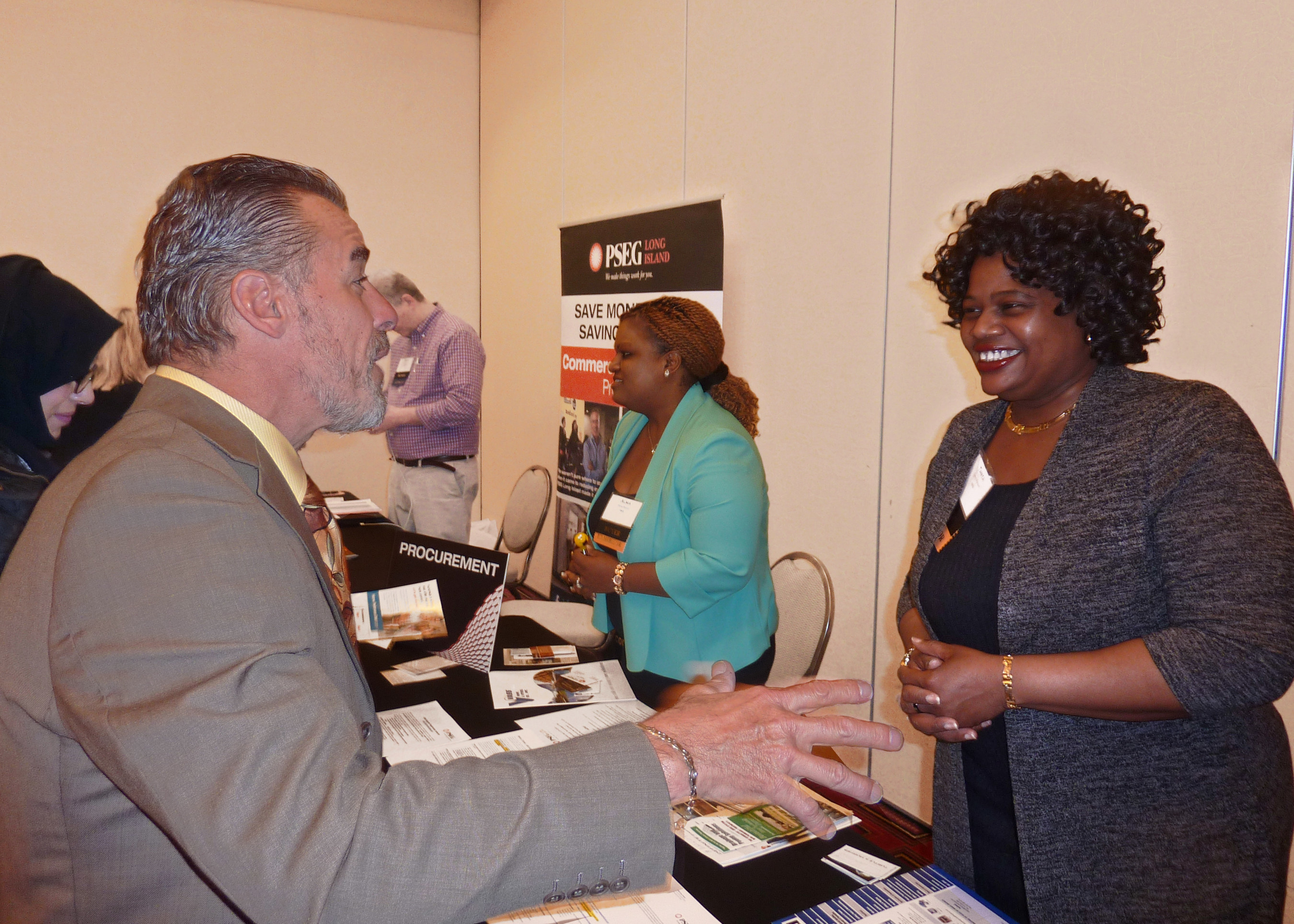 PSEG Long Island connects with Long Island's diverse business community, Business Advocacy Organizations and Corporate Partners at its successful first annual Supplier Diversity Procurement Fair.