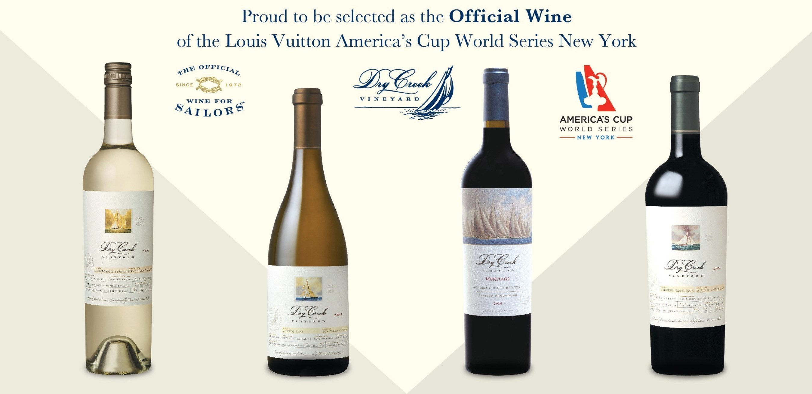 Dry Creek Vineyard is selected as the Official Wine of the Louis Vuitton America's Cup World Series New York and Chicago