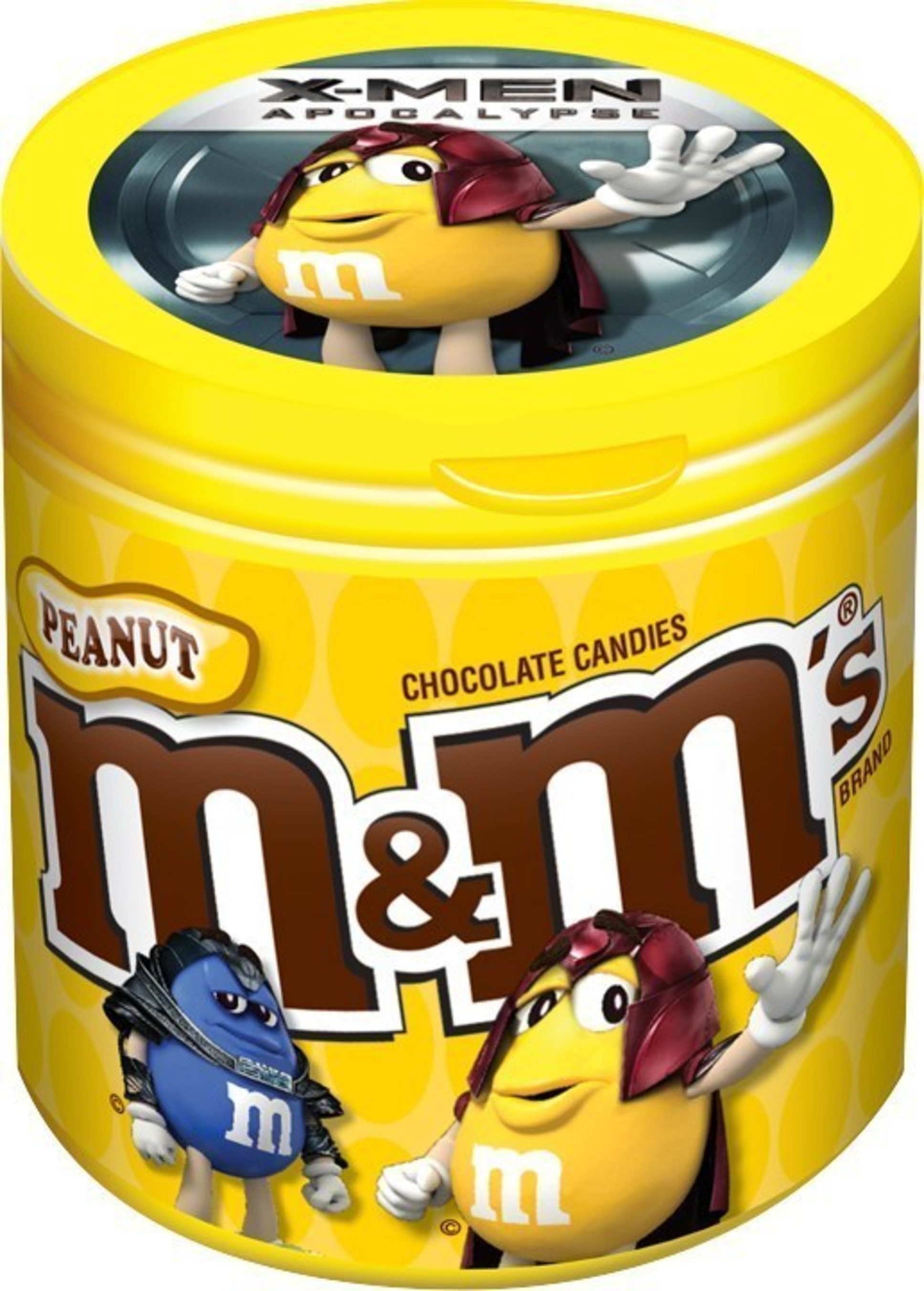 M&M'S is introducing X-Men-themed merchandise bottles featuring eight X-Men M&M'S character images. The new bottles will be available in early May at Walmart, Kroger, CVS and movie cinemas across the United States.