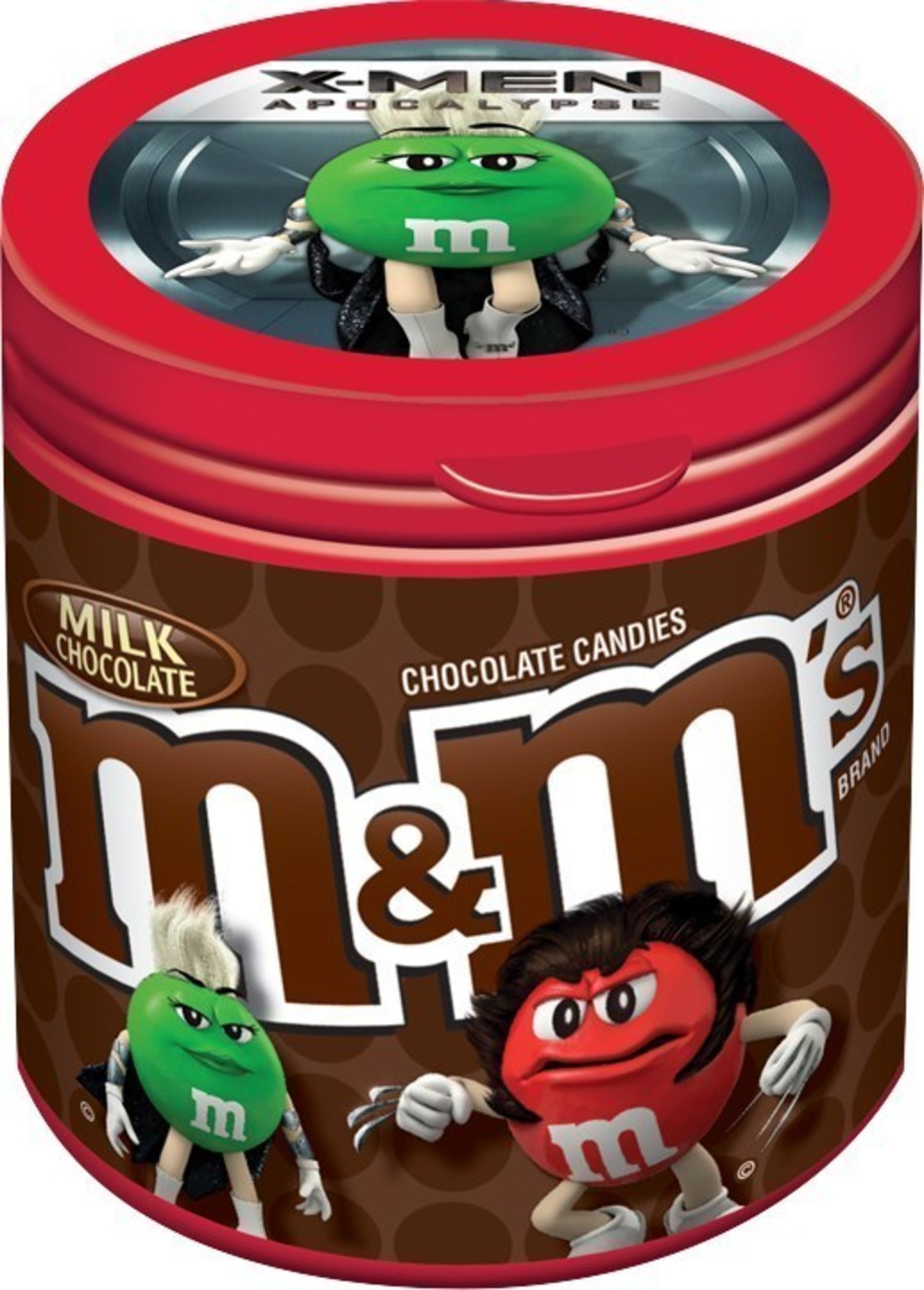 M&M'S is introducing X-Men-themed merchandise bottles featuring eight X-Men M&M'S character images. The new bottles will be available in early May at Walmart, Kroger, CVS and movie cinemas across the United States.