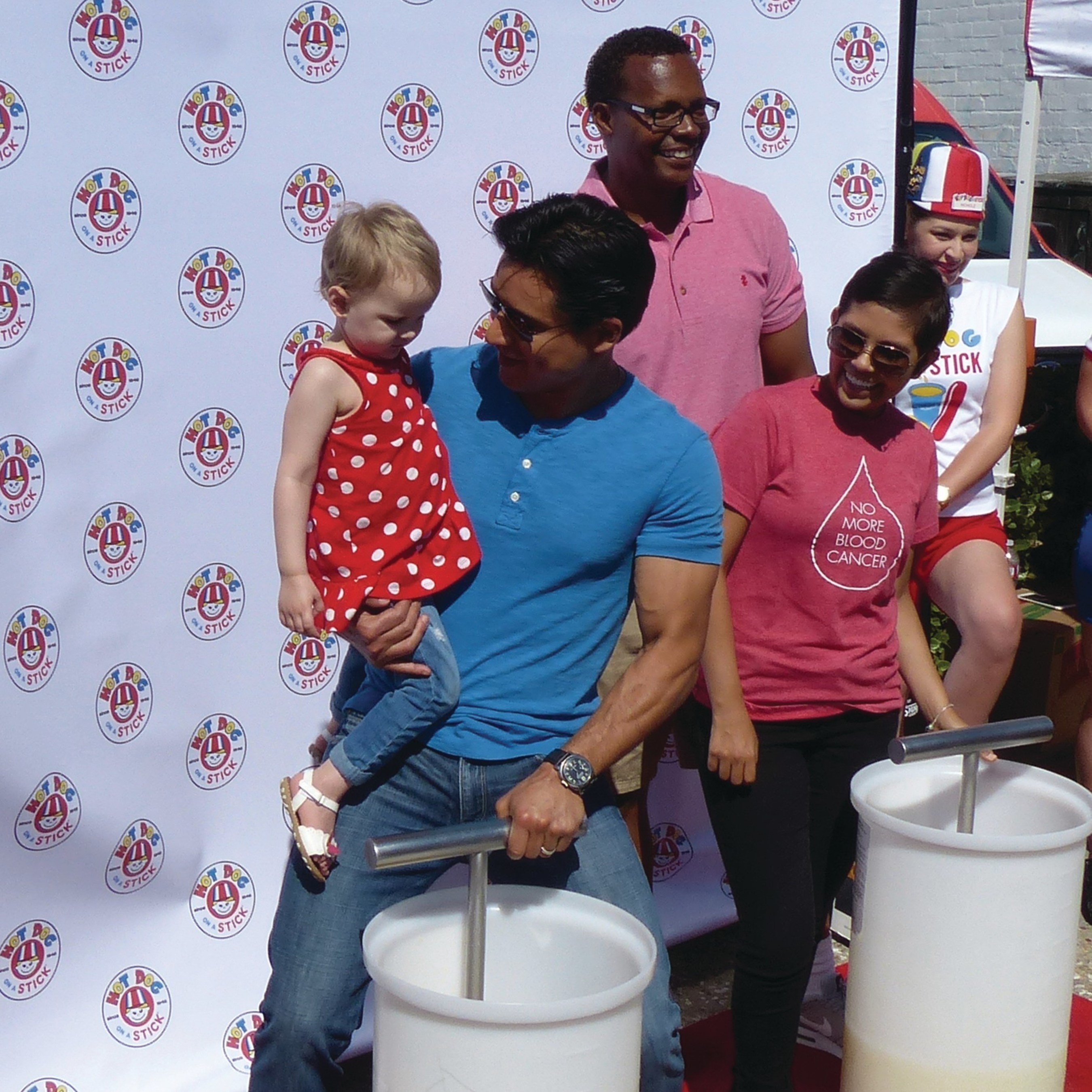 Mario Lopez Stomps Lemonade with Kylie, a Three Year Old Fighting Cancer