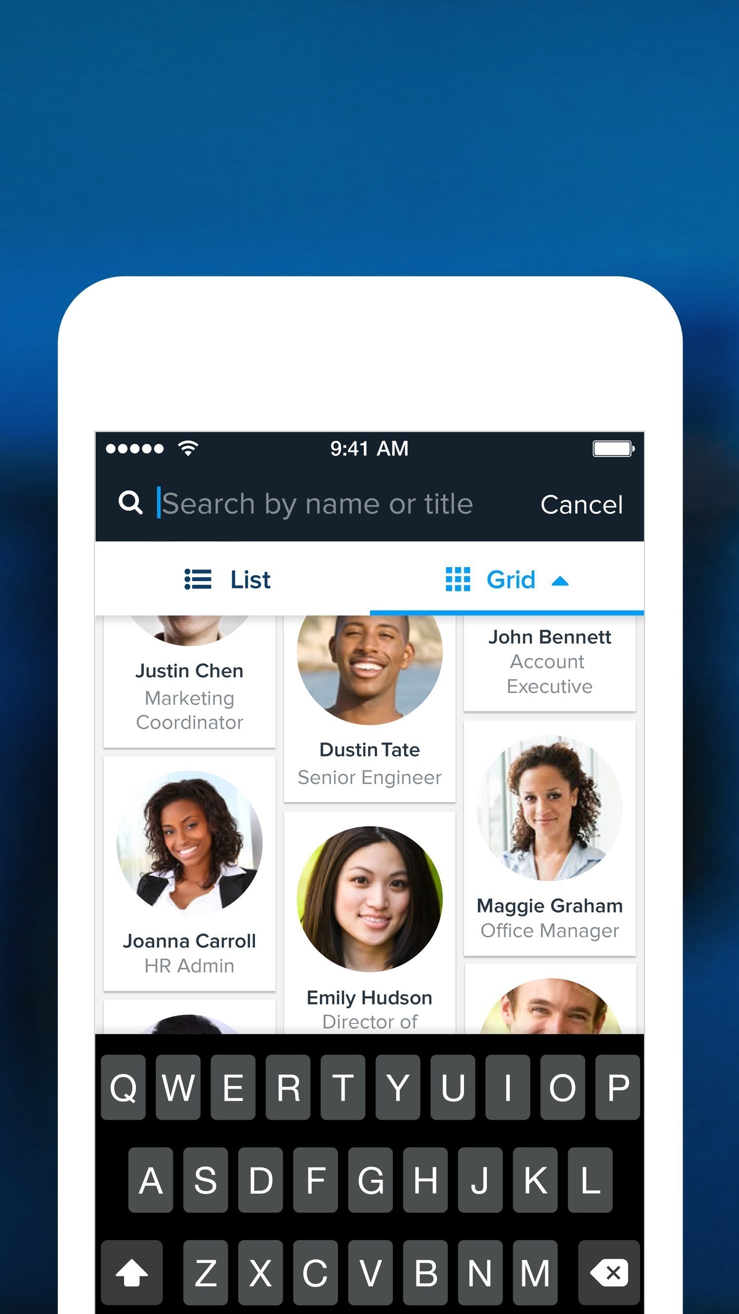 Instantly search and contact employees with Namely's new mobile app for iOS.