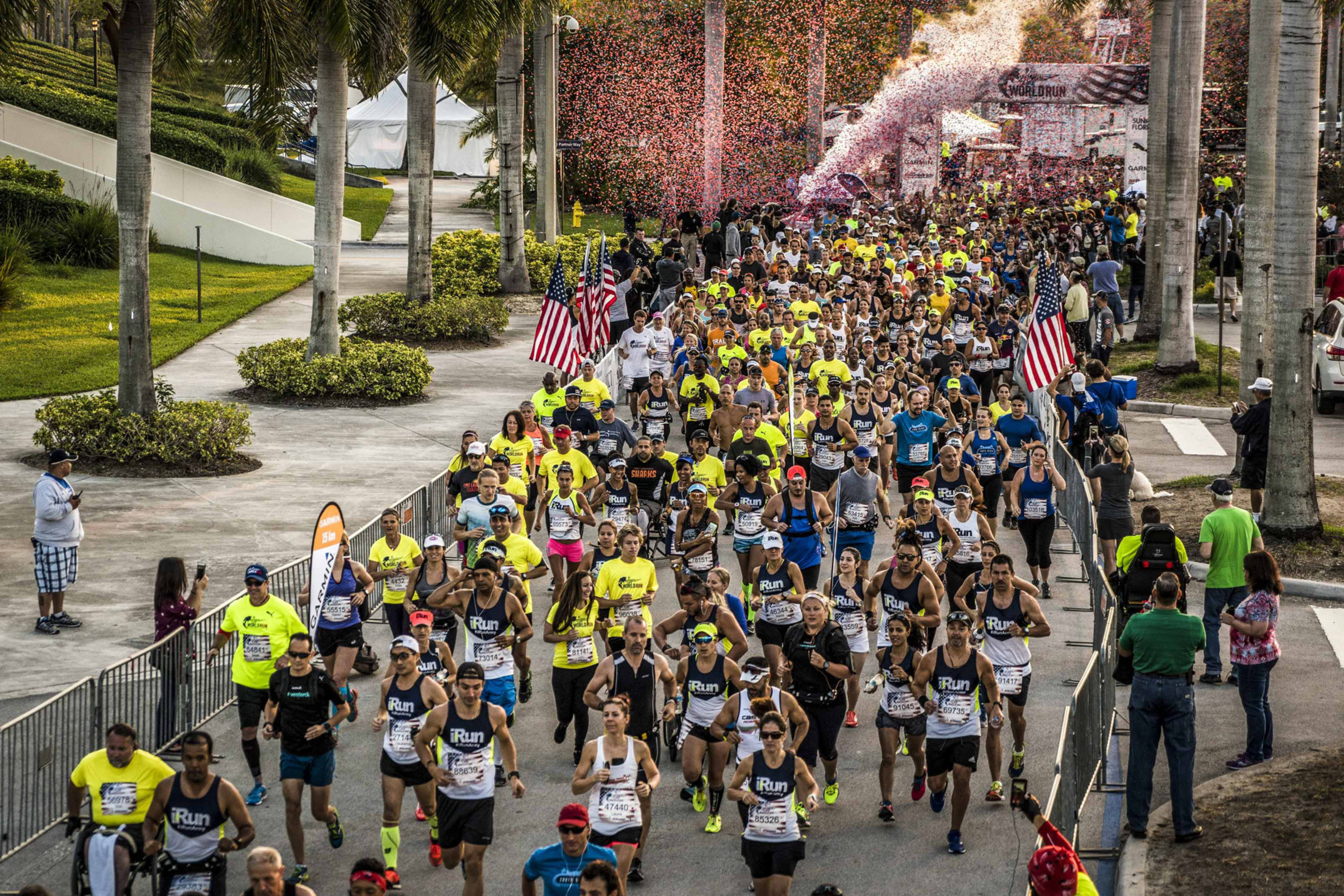Participants in the Wings for Life World Run take off Sunday morning in Sunrise, Fla., one of 34 locations around the world shining a light on spinal cord injury research.