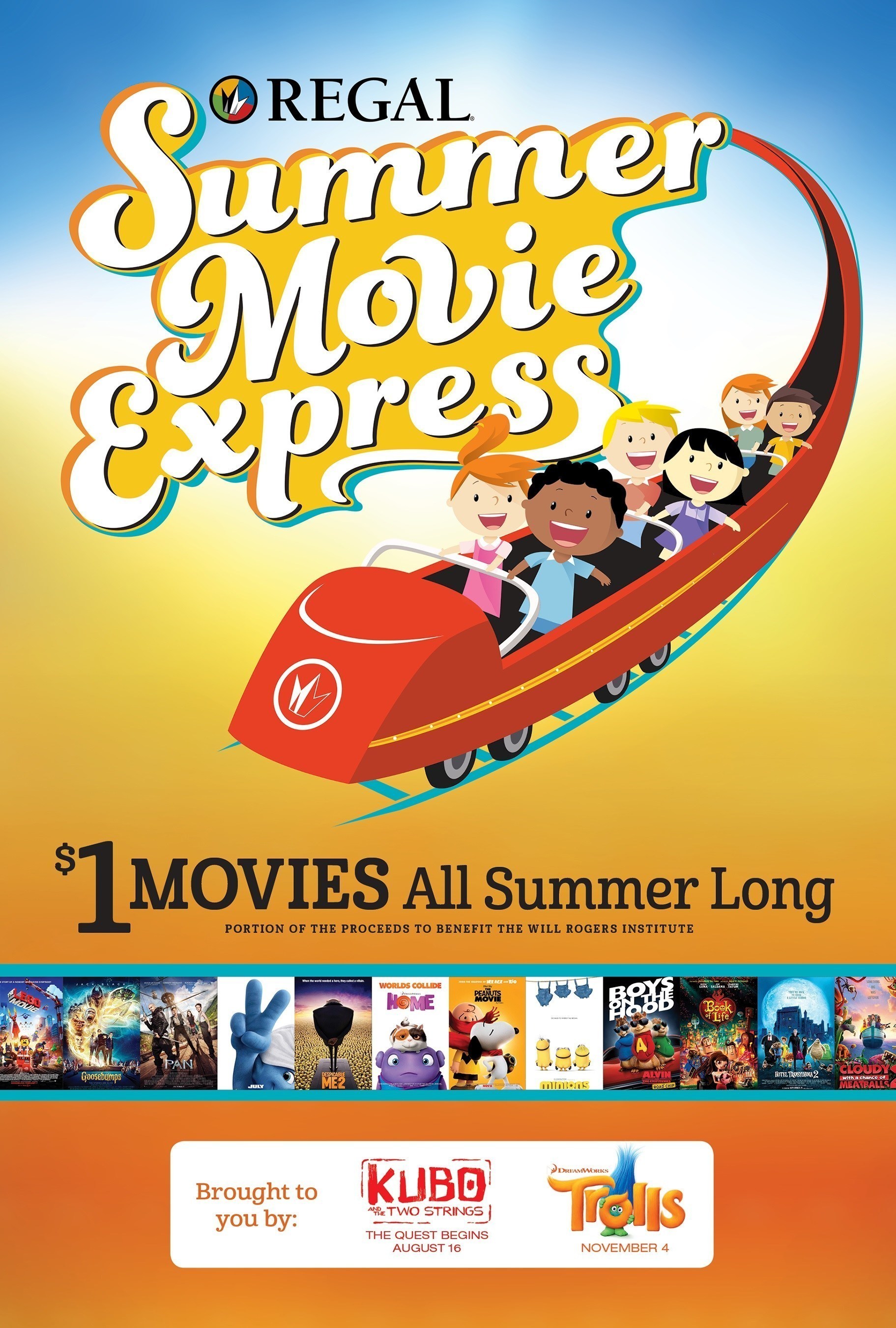 Regal Entertainment Group announces $1 movies for 2016 Summer Movie Express Image Source: Regal Entertainment Group