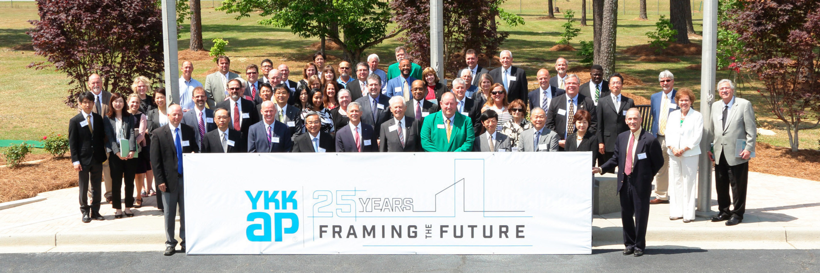 YKK AP America kicked off a yearlong celebration of its 25th anniversary on Wednesday, May 11 during a special ceremony at the company's state-of-the-art manufacturing facility in Dublin, Ga.