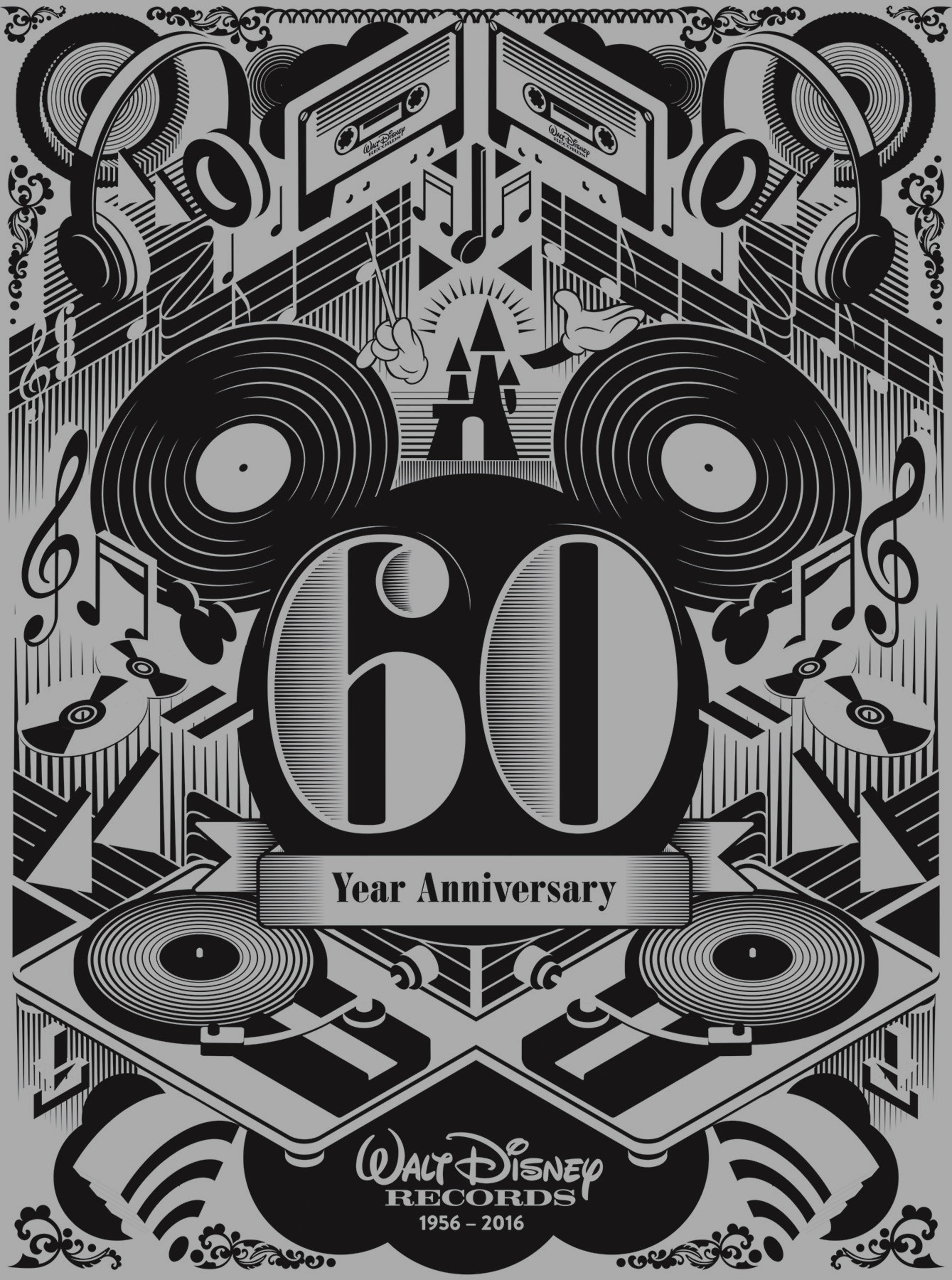 The special 60th Anniversary commemorative artwork designed by UK-based graphic artist Steven Wilson.