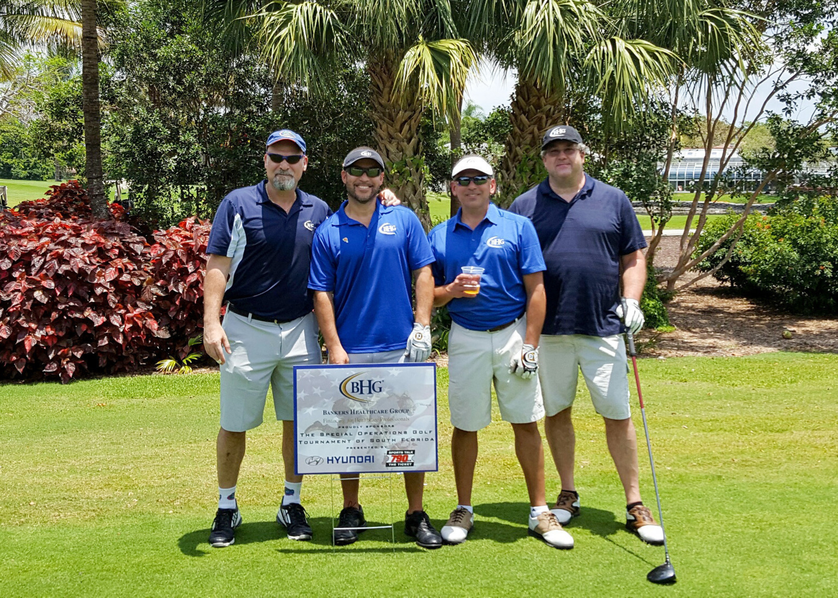 Bankers Healthcare Group showed its support for military families by sponsoring the Special Operations Golf Tournament of South Florida held Saturday, May 14, 2016 at Jacaranda Golf Club.