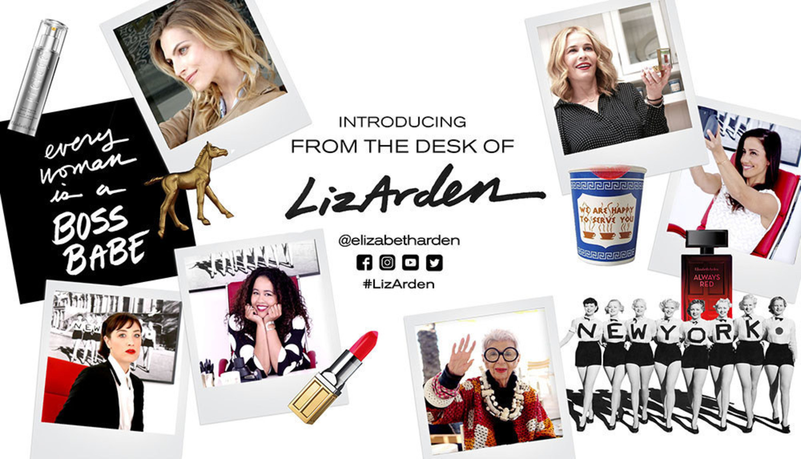 Introducing @ElizabethArden's new digital campaign, From The Desk of #LizArden, featuring Chelsea Handler, Iris Apfel, Mia Moretti, Gabi Fresh, Shoshanna Gruss and Karlina Caune