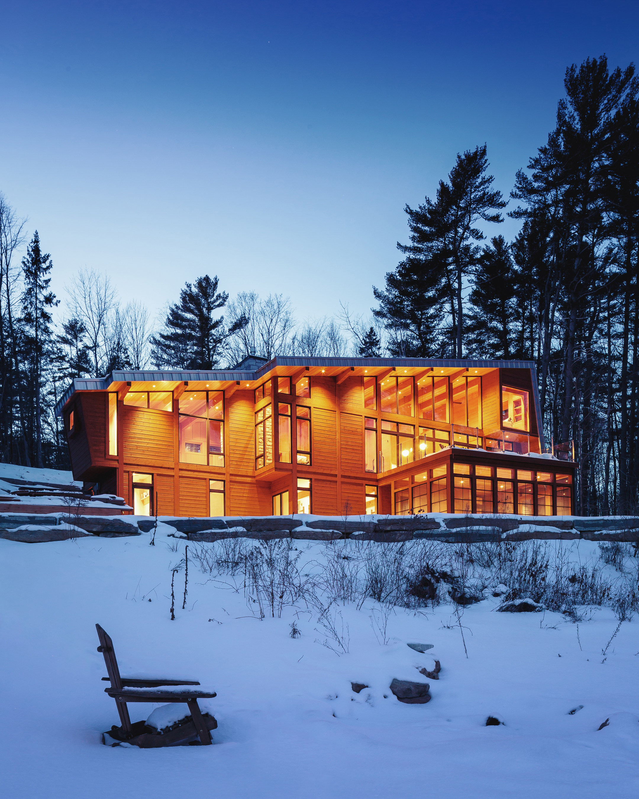 The Wedge House in Quebec is the 2016 Marvin Architects Challenge Best In Show project.