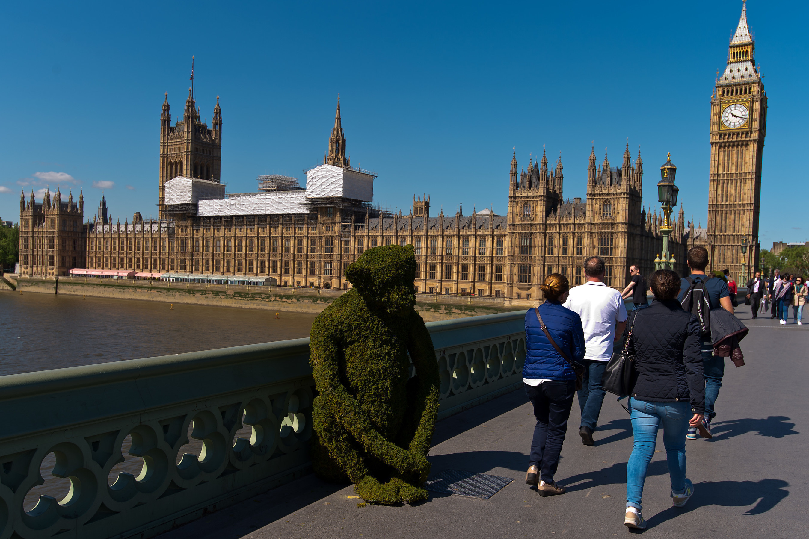 The Body Shop Transforms Westminster Bridge To Raise Awareness Of Bio-Bridges. Credit Getty Images for The Body Shop