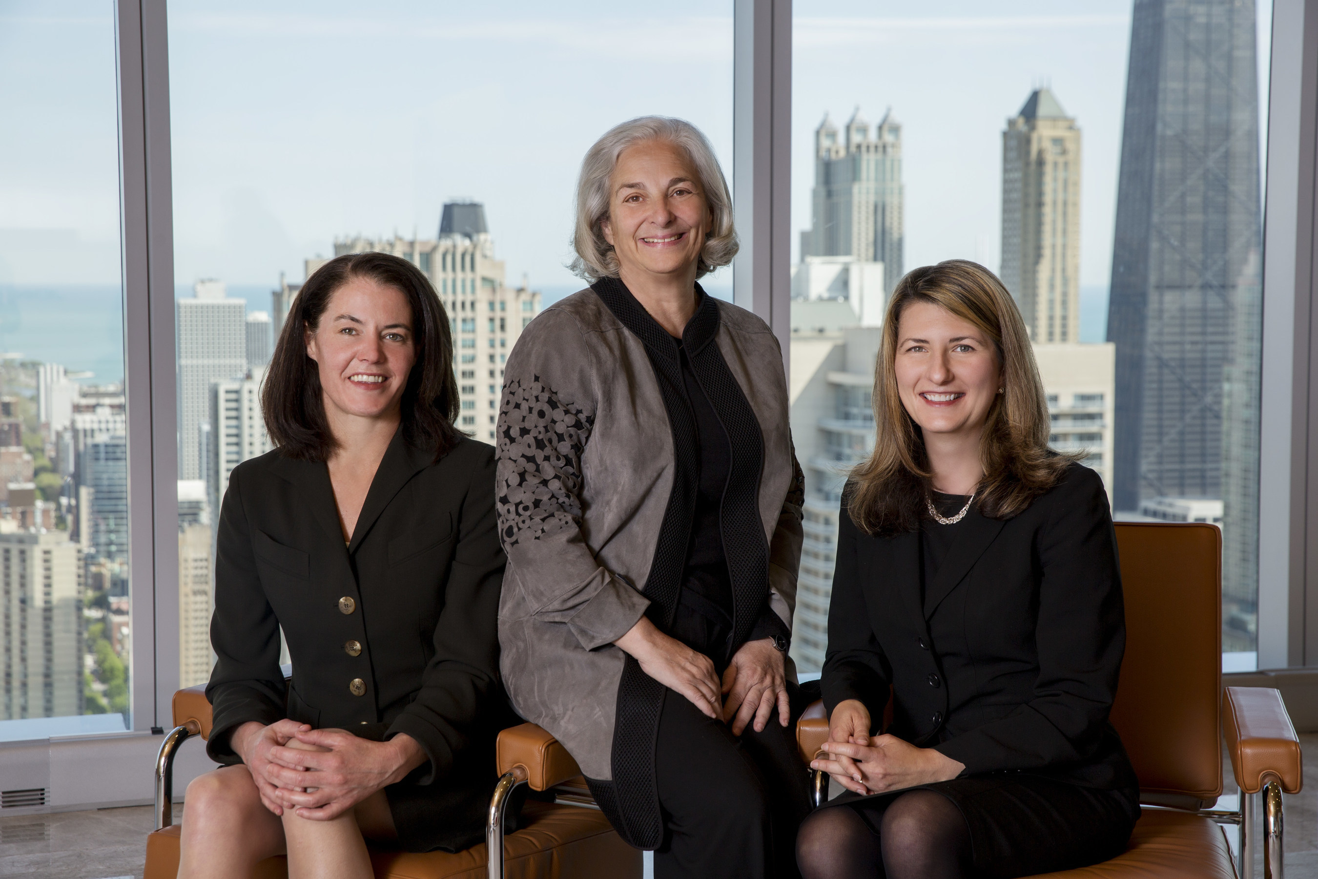 (left to right) Anne E. Brynn, H. Debra Levin, Barbara Grayson of Jenner & Block. Levin and Grayson are co-chairs of Jenner & Block's Private Wealth Practice.