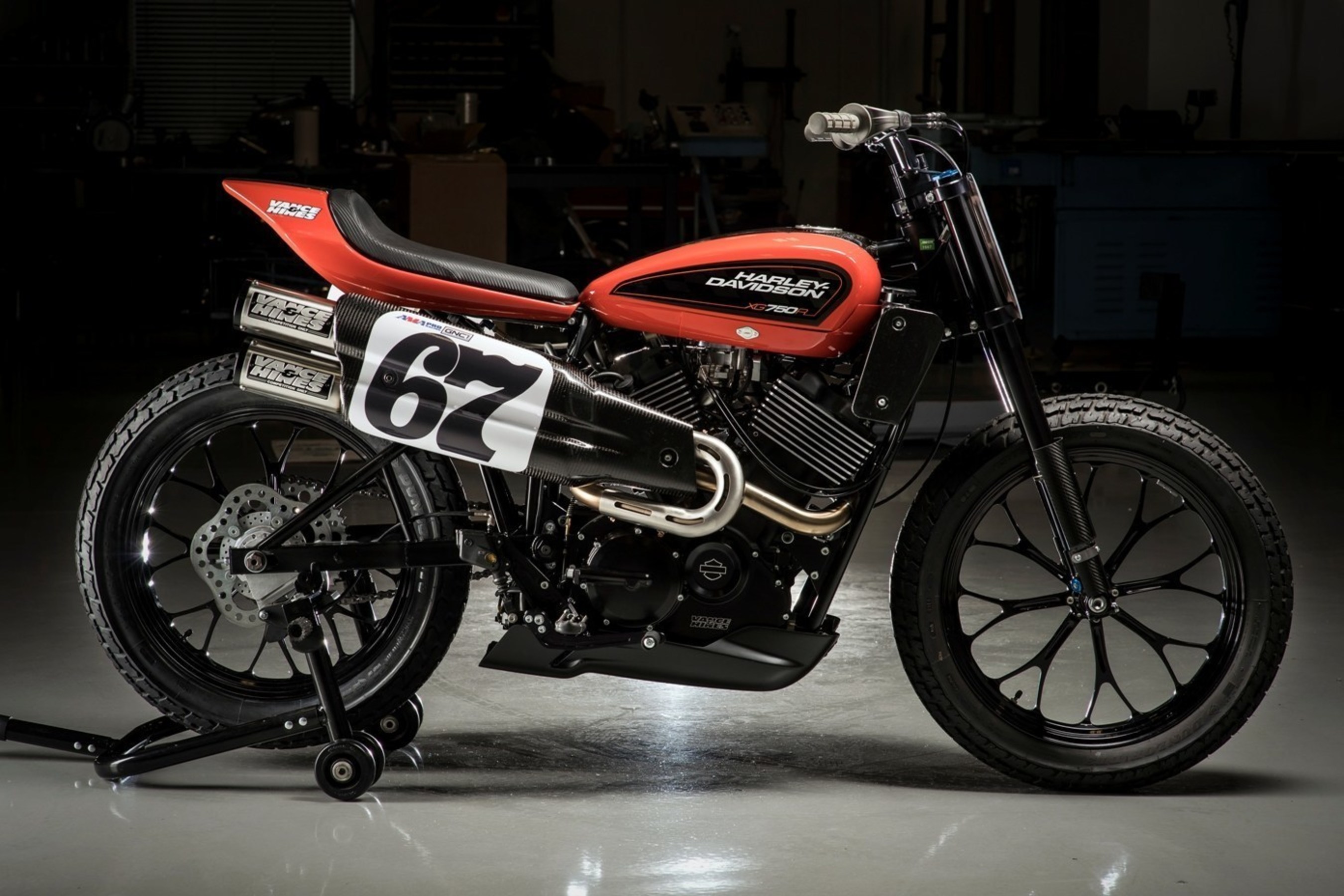 The Harley-Davidson XG750R is the first all-new flat track race bike in 44 years that will battle the fierce, adrenaline-filled competition of dirt tracks across the U.S.