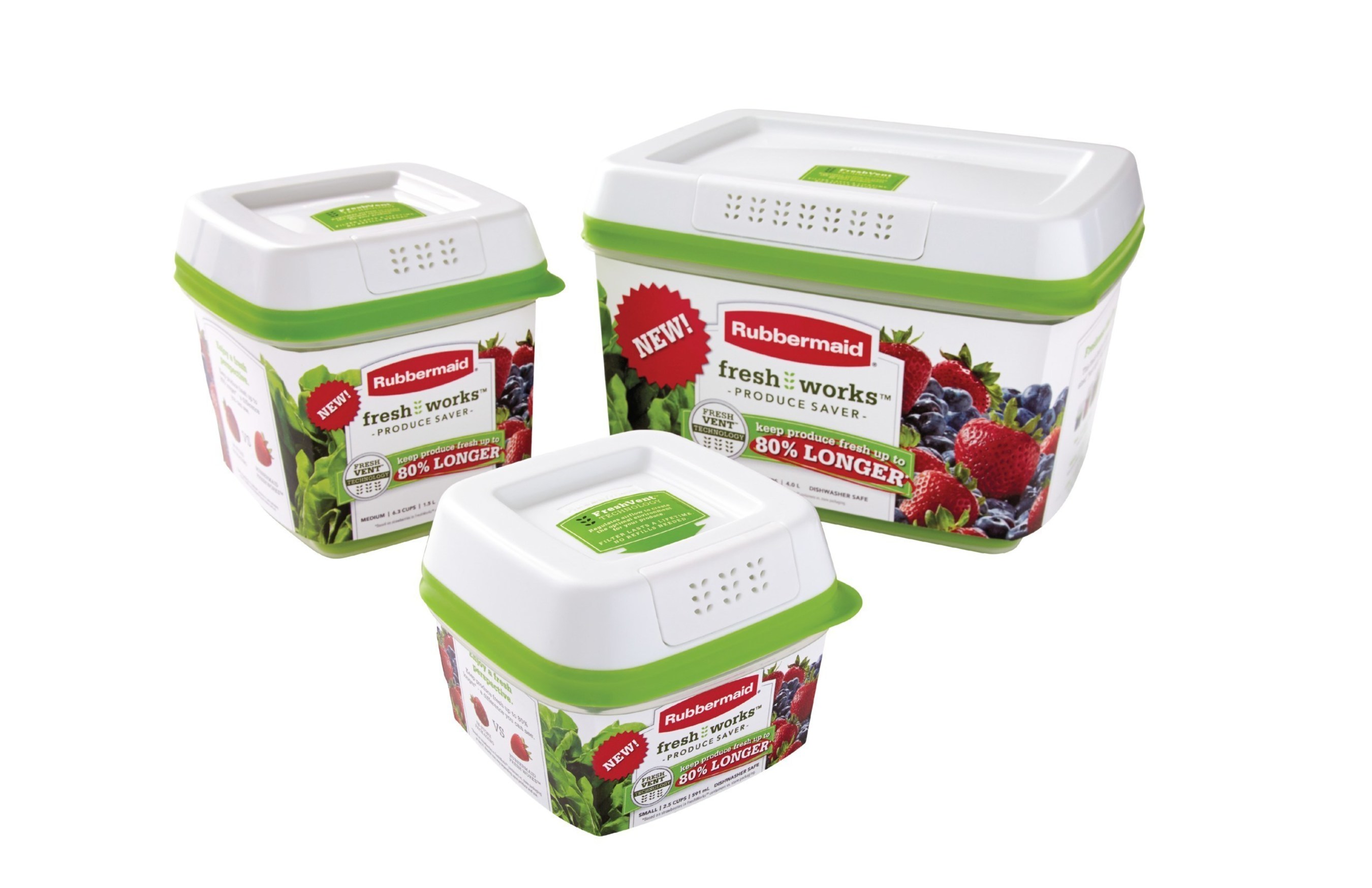 Rubbermaid FreshWorks Produce Saver Medium Large Produce Storage