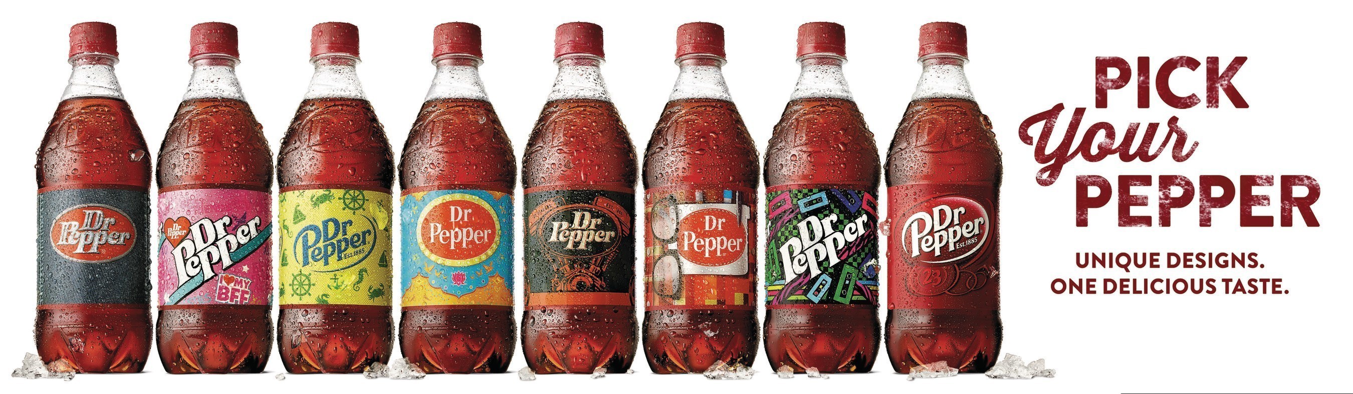 Dr Pepper Pick Your Pepper encouraging consumers to choose the label that speaks uniquely to them.