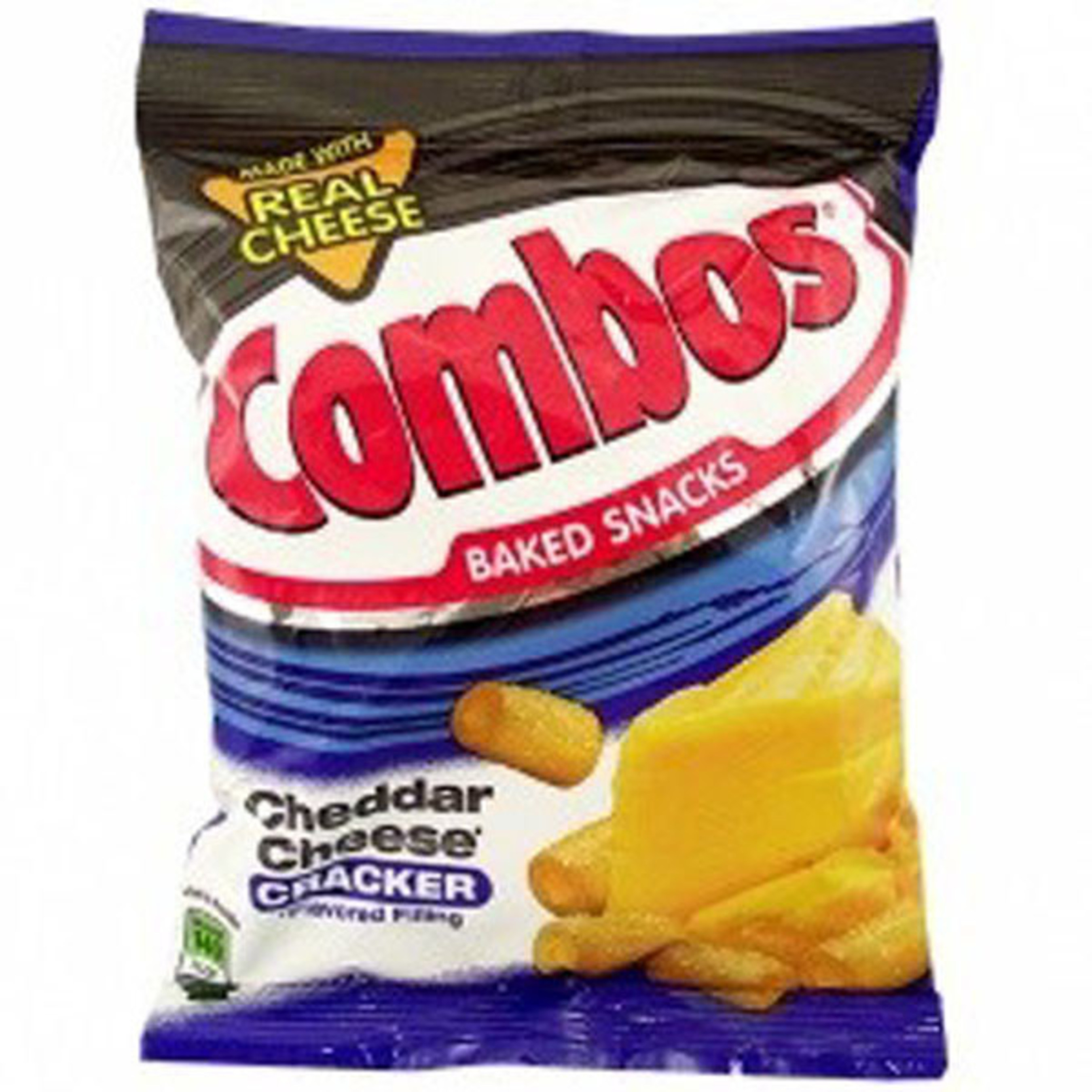 COMBOS CHEDDAR CHEESE CRACKER - FAMILY PEG PACK - 6.3 OZ - 12/CA