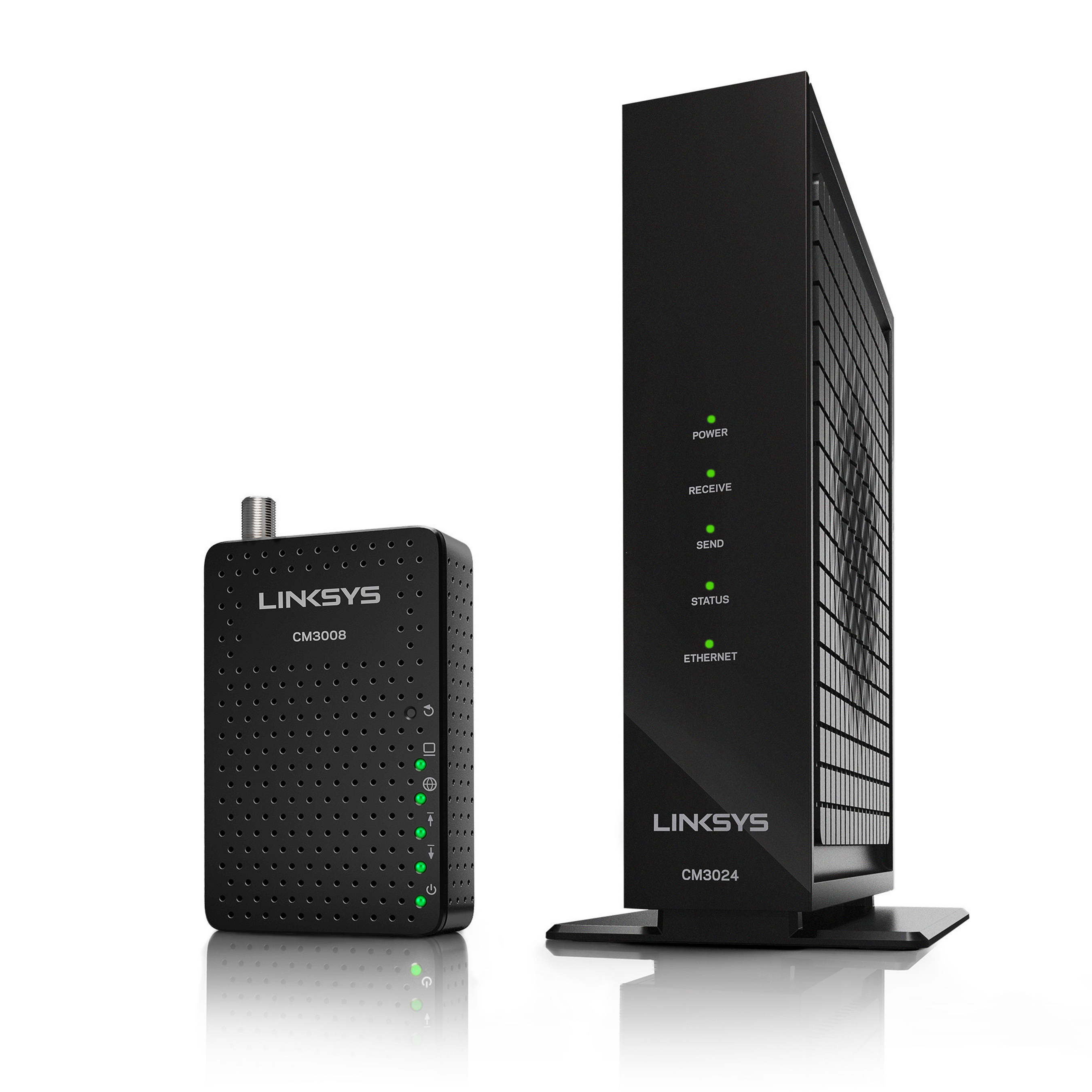 Linksys 8X4 and 24X8 Cable Modems (CM3008 and CM3024)
