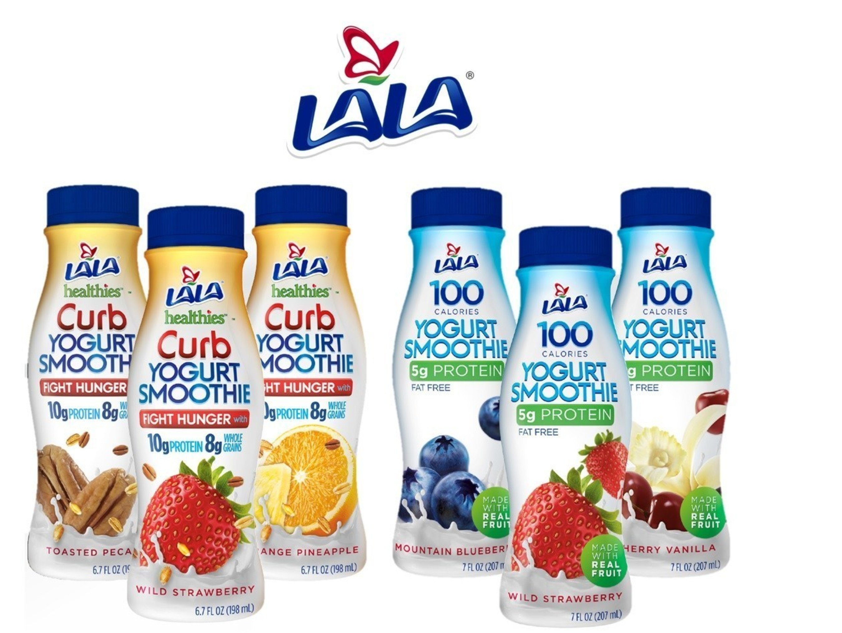 LALA, a Borden Dairy brand, announces its expansion with the debut of new LALA Healthies Curb, the first in the new Healthies yogurt smoothies line, and LALA 100 Calorie Yogurt Smoothies.