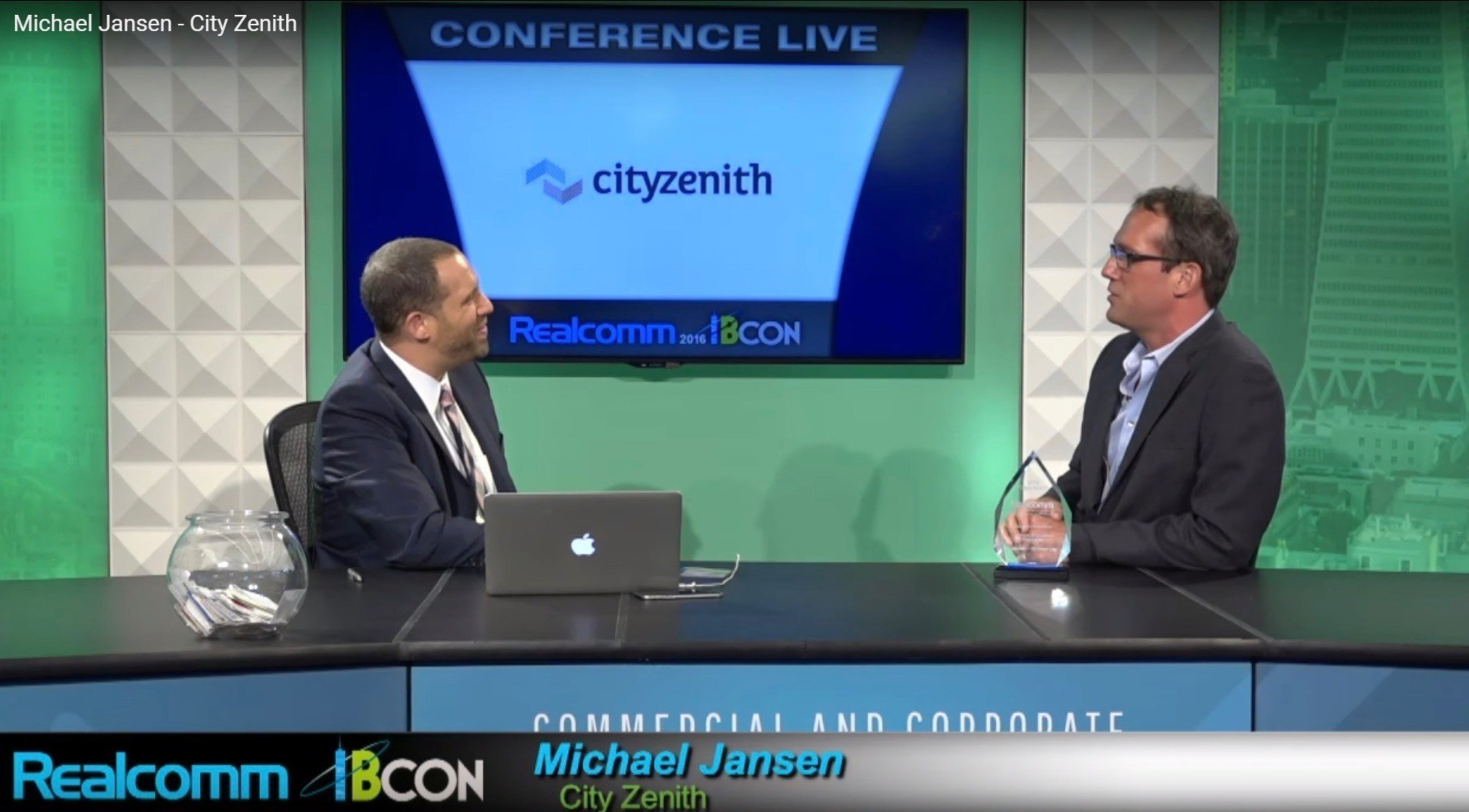 The after award interview on Realcom Live with Cityzenith CEO Michael Jansen.