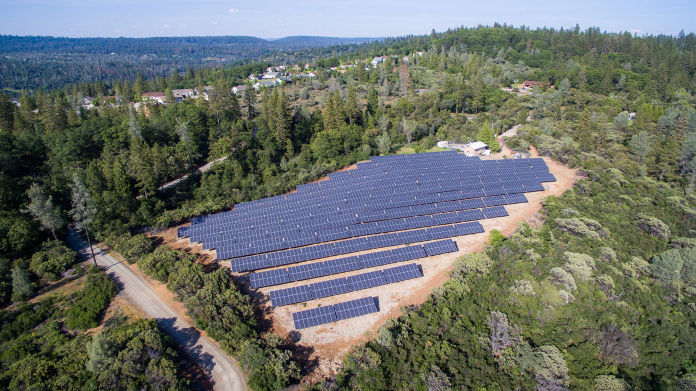 City of Grass Valley solar PV at the Slate Creek Pump Station.