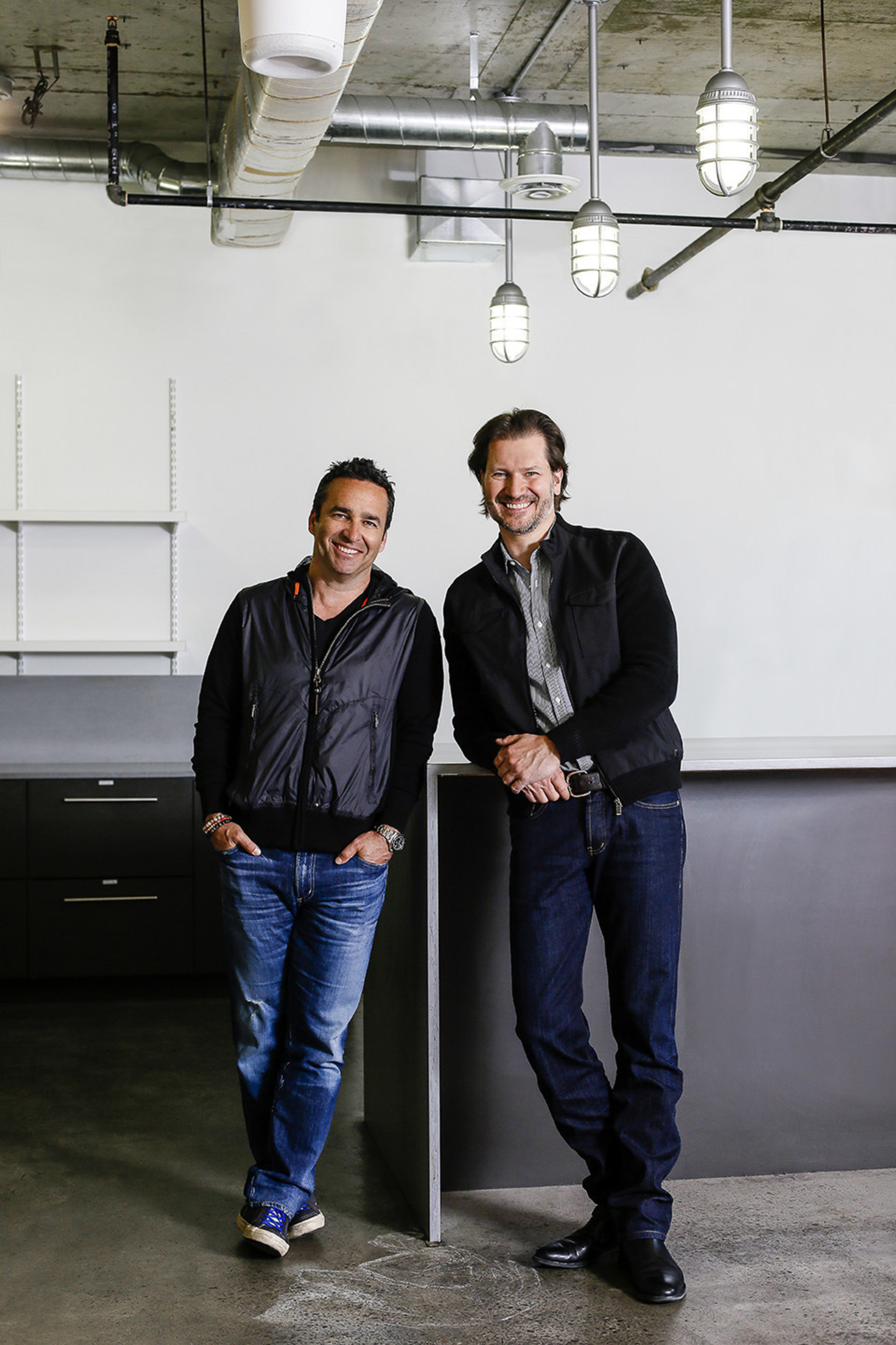 Newly appointed Avid Life Media CEO Rob Segal (left) and newly appointed President James Millership (right) are charting a new course for Avid Life Media and its flagship brand, Ashley Madison. Segal and Millership are pictured in the company's future head office, which is currently under construction in Toronto.