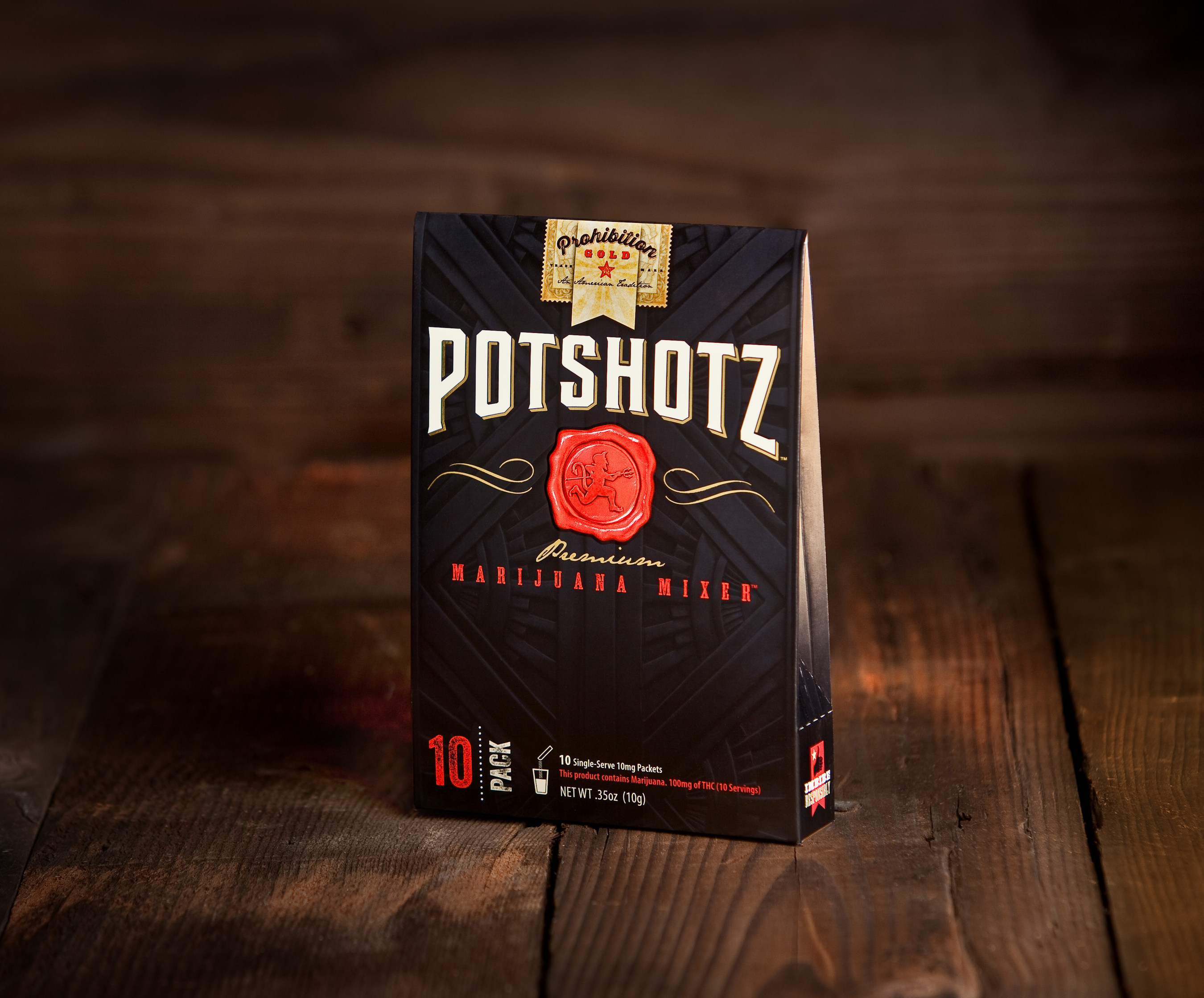 Prohibition Gold's Potshotz 10-Pack Package