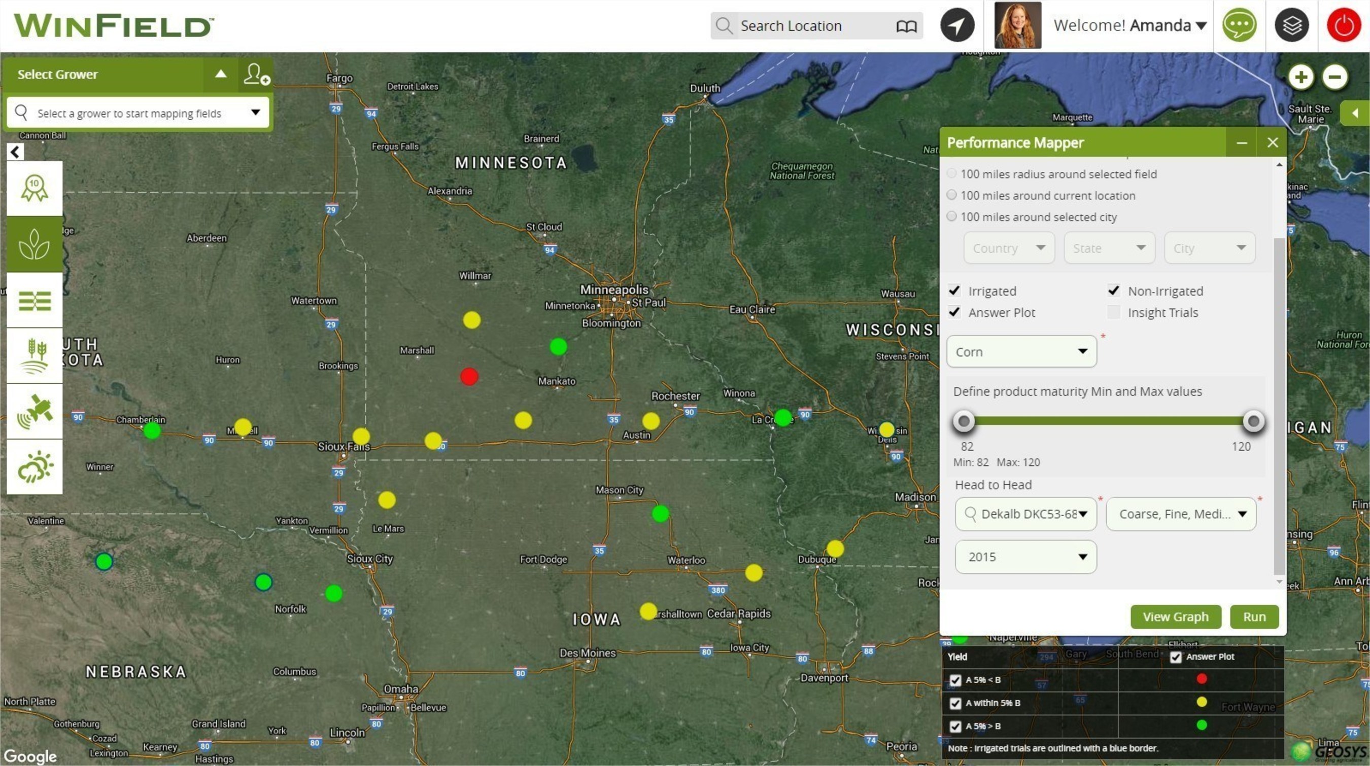 The R7 Tool from Winfield US contains Answer Plot data from nearly 200 locations across the United States.
