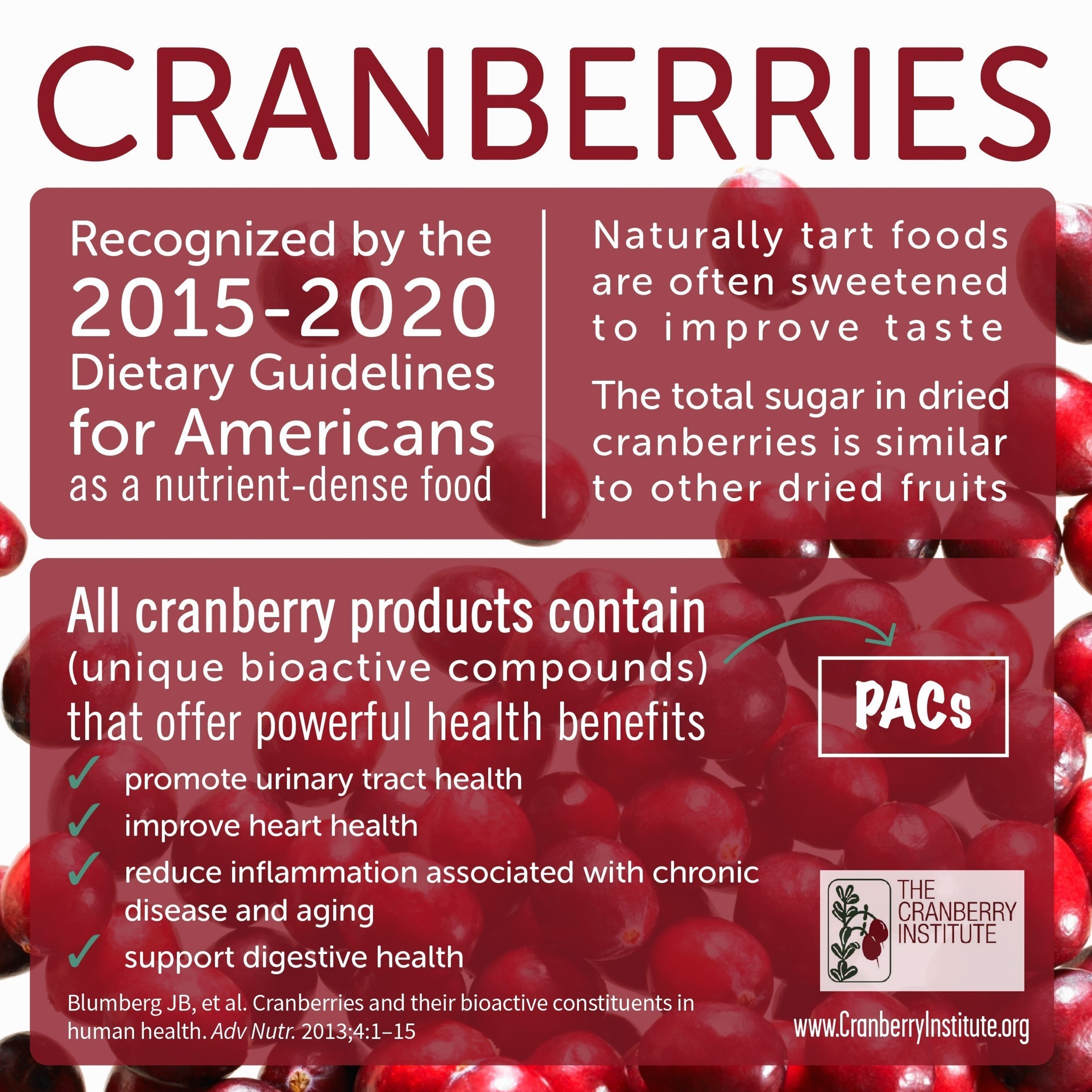 scientists agree that cranberry benefits may extend to the