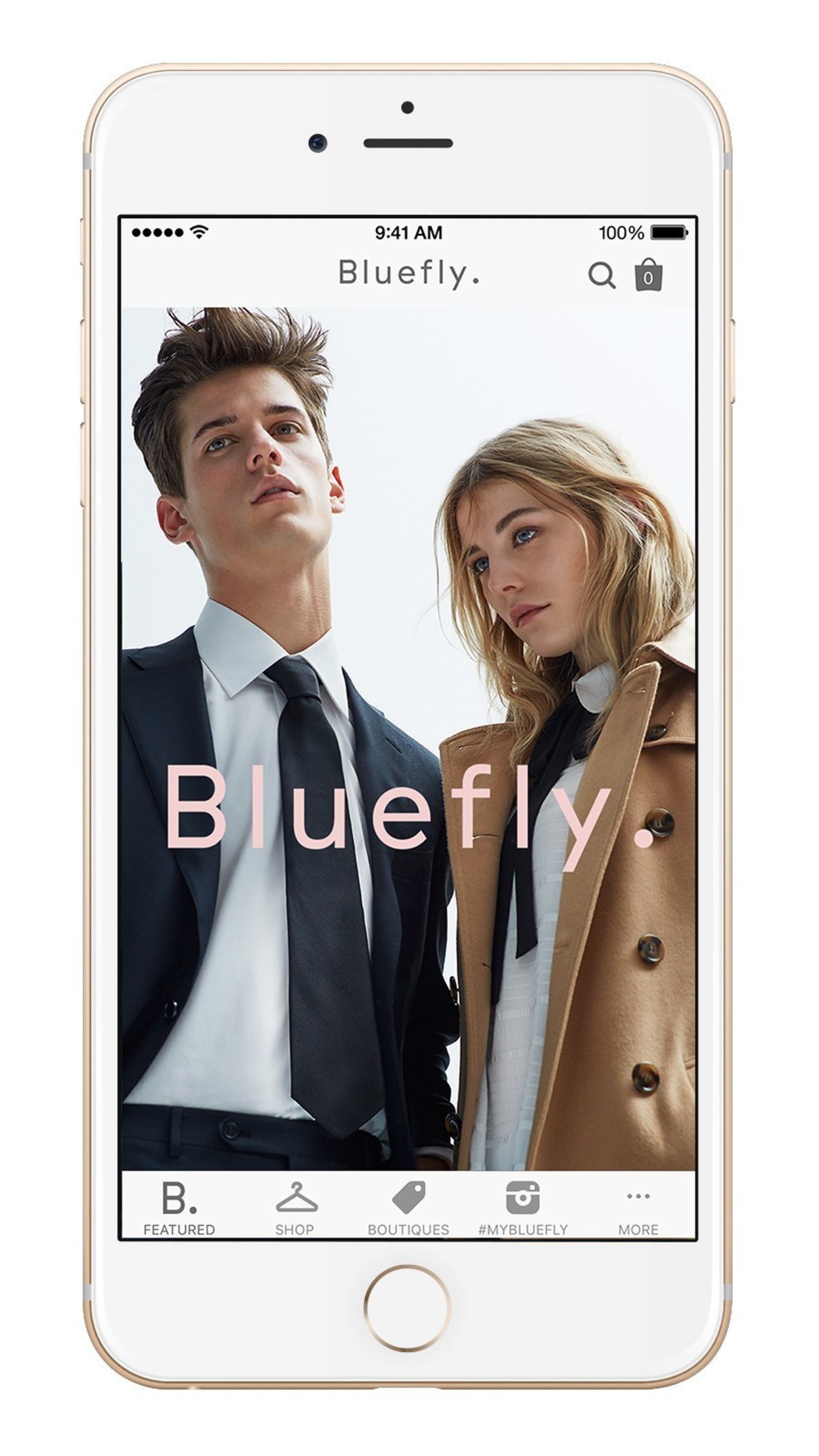 Bluefly app on iPhone