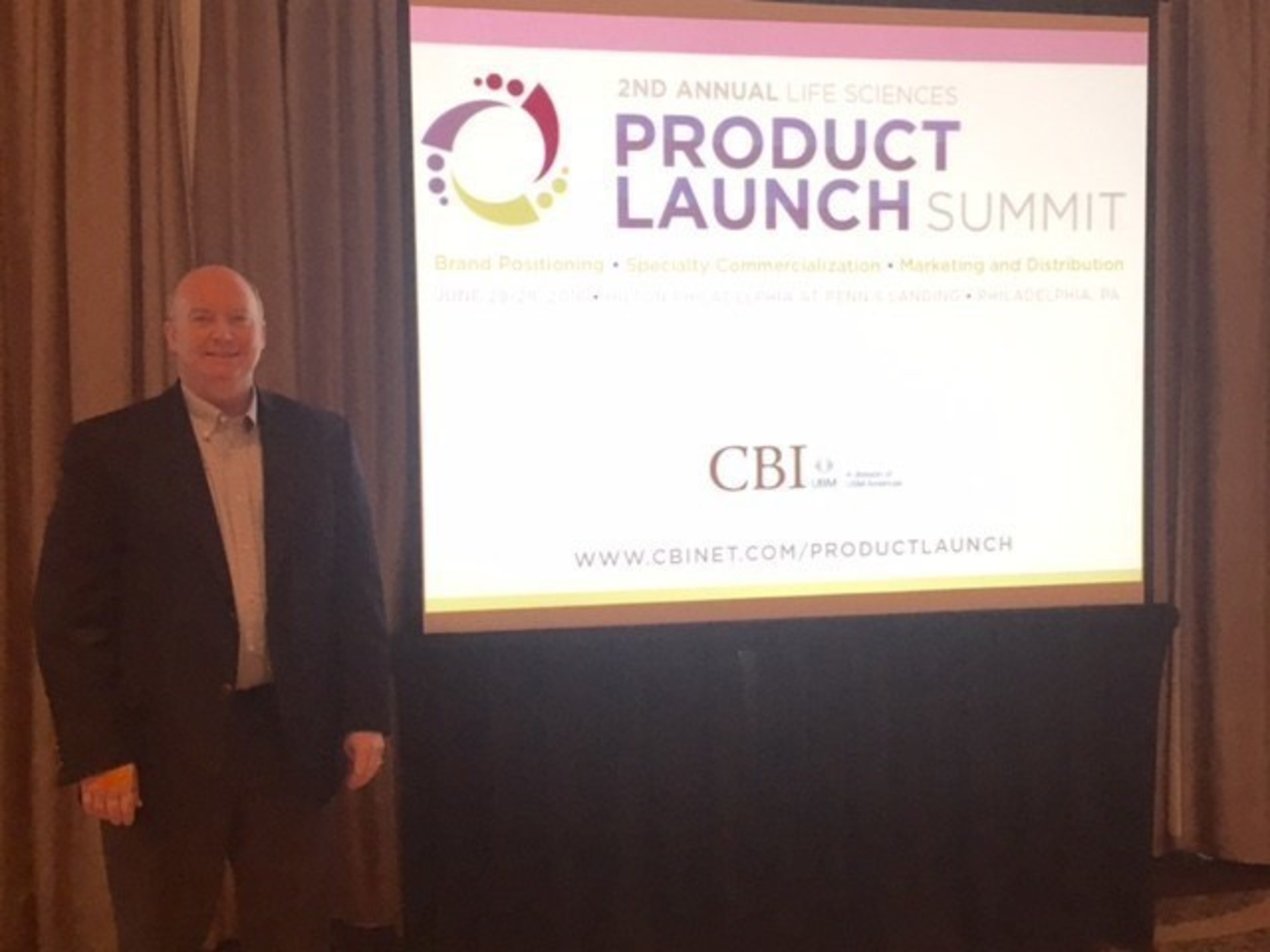 Chief Operating Officer of Alamo Pharma Services Peter Marchesini at the Second Annual Life Sciences Product Launch Summit in Philadelphia on June 29.
