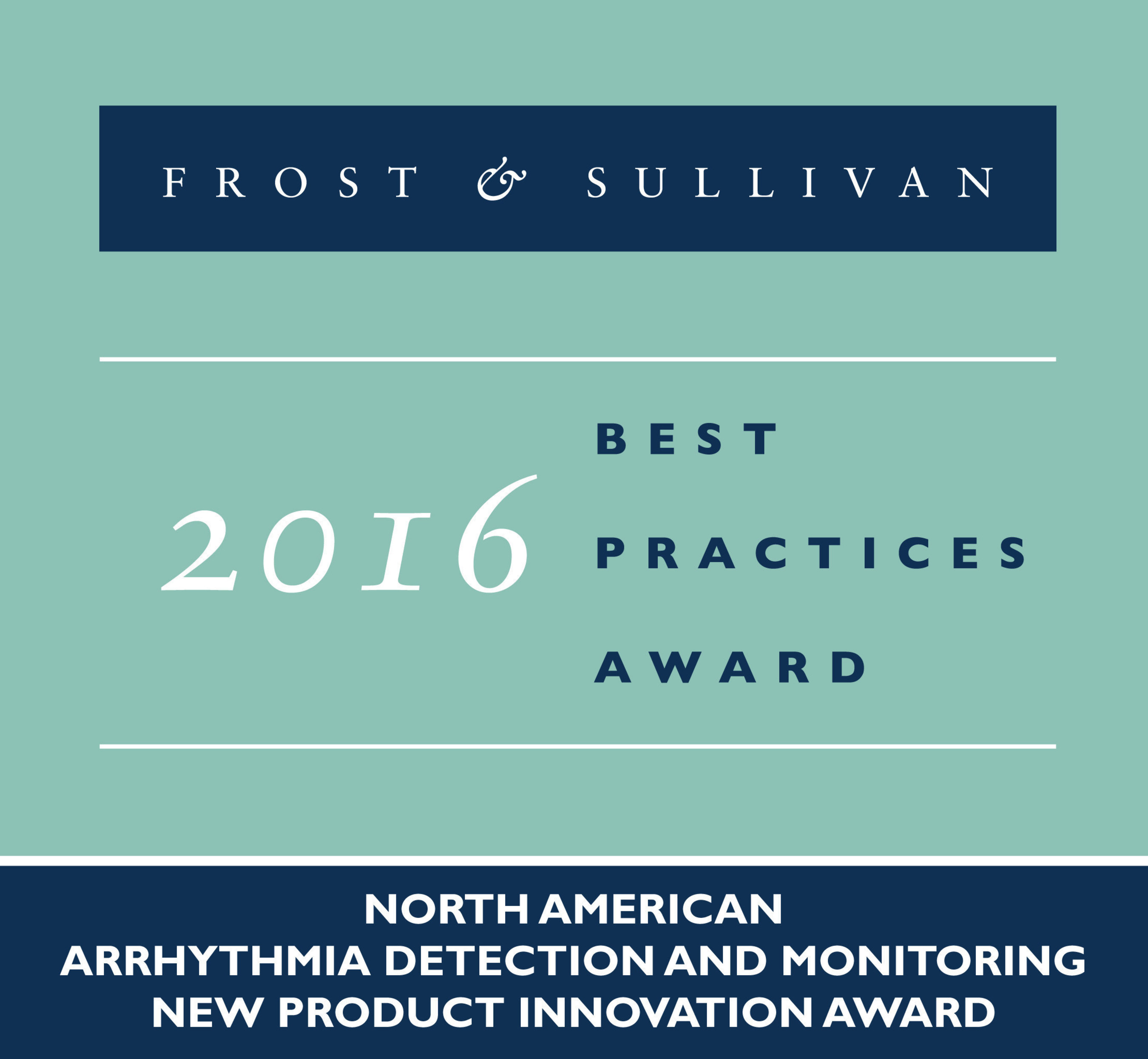 Frost & Sullivan recognizes InfoBionic with the 2016 New Product Innovation Award.