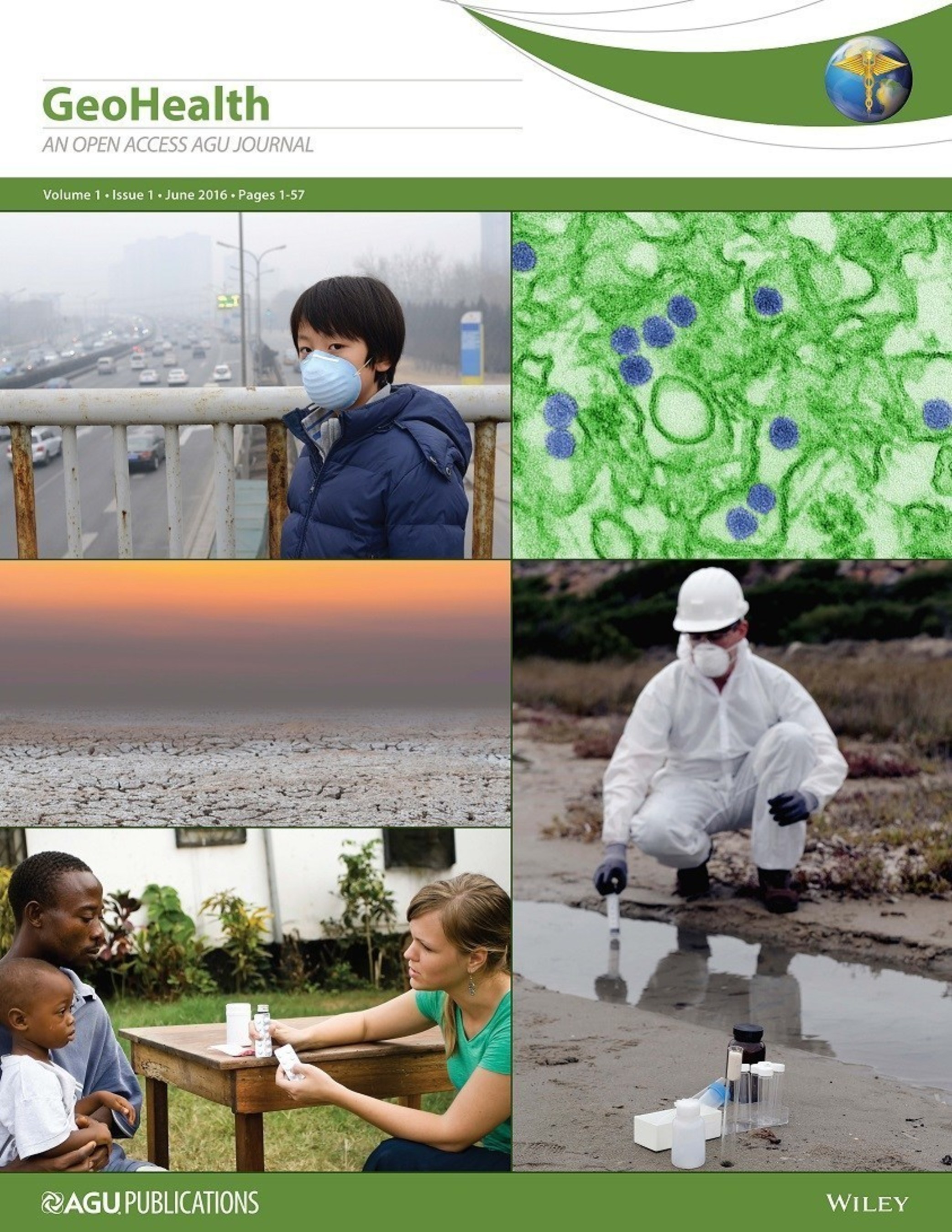 Mock-up cover for the new journal, Geohealth